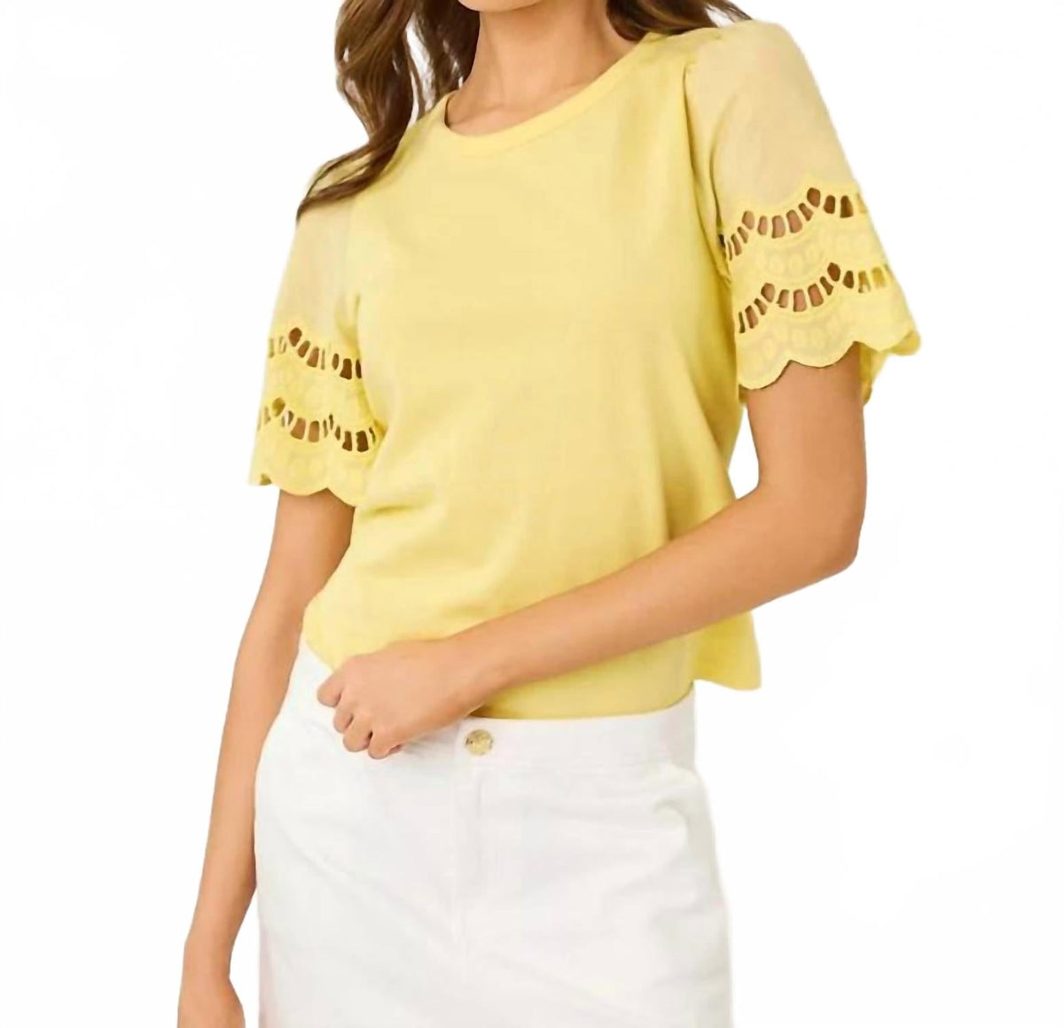 Top color amarillo
