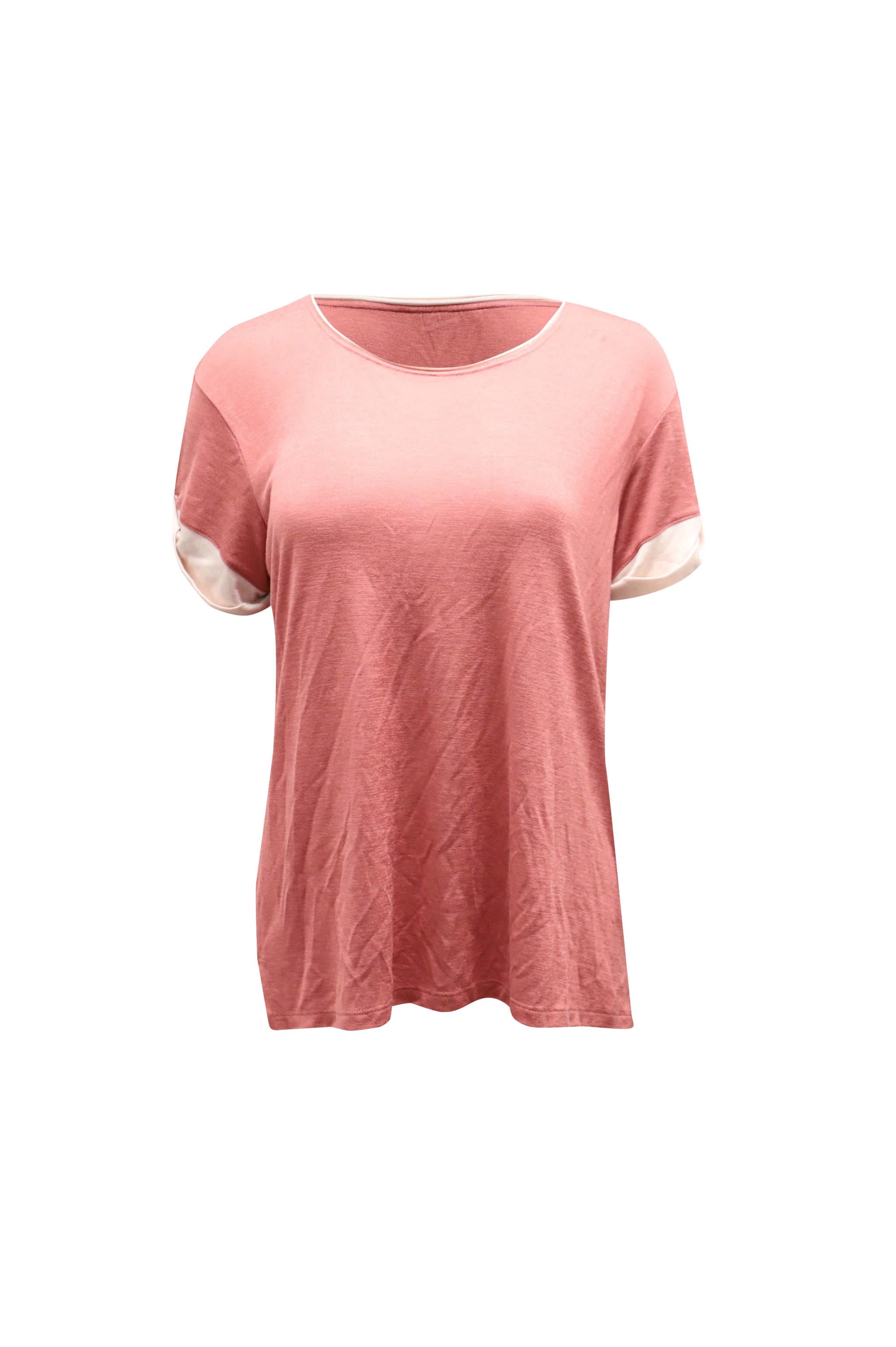 Camiseta de algodón color rojo