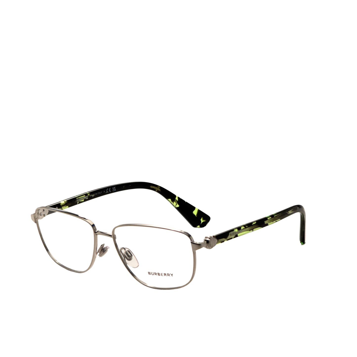 Montura para gafas de hombre 57 mm color plateado