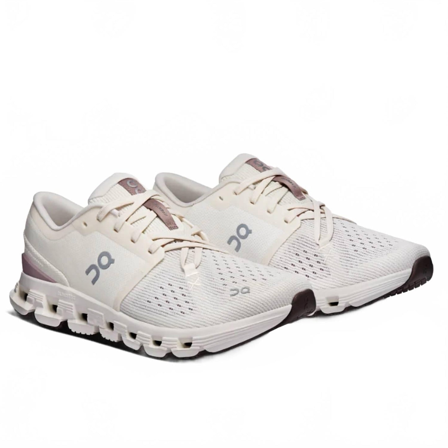 Tenis para correr de mujer color marfil