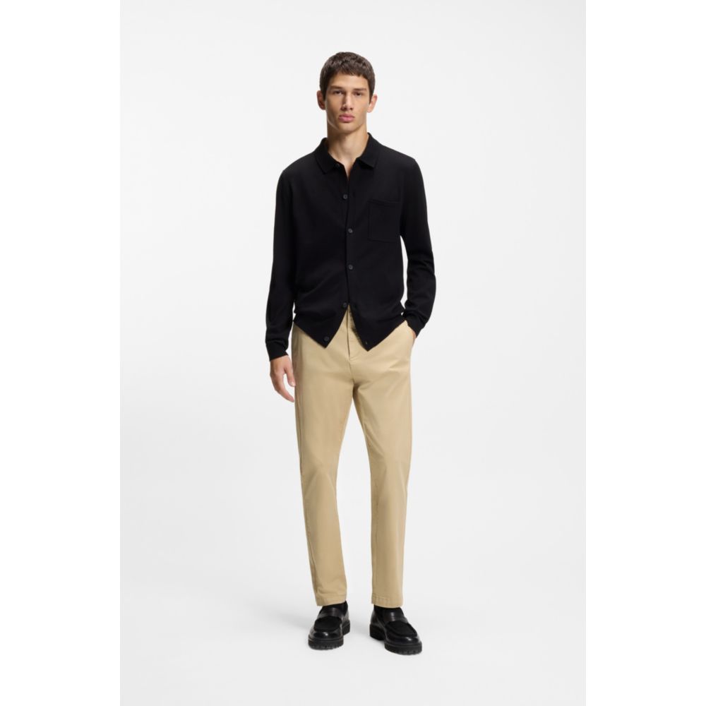 Pantalón de algodón de corte ajustado