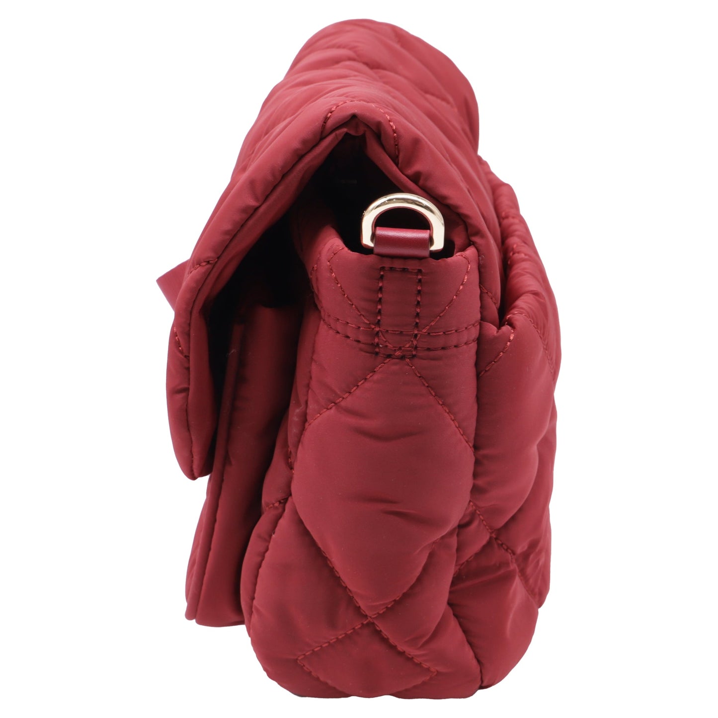 Bolso de nailon color rojo