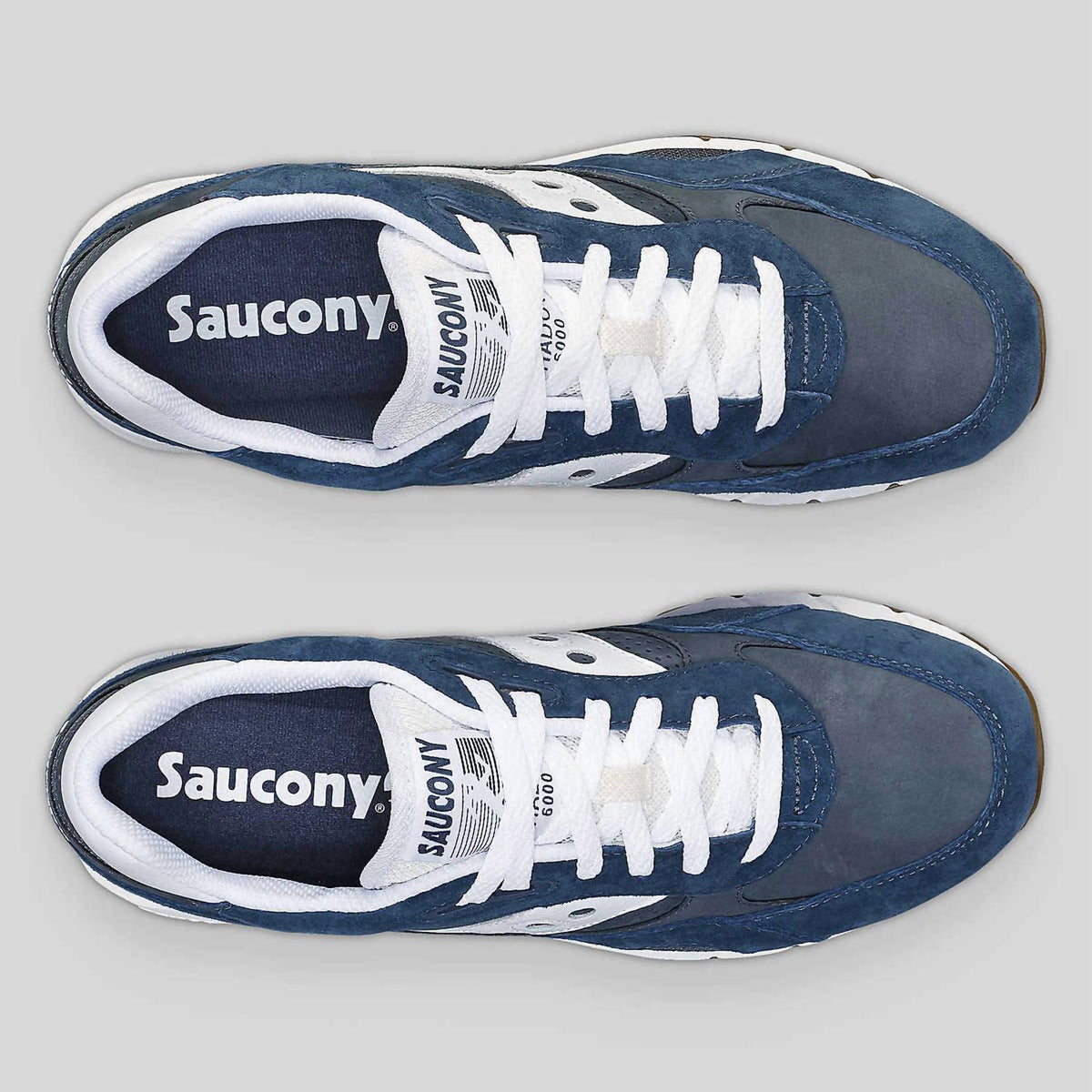 Zapatos unisex color azul marino y blanco