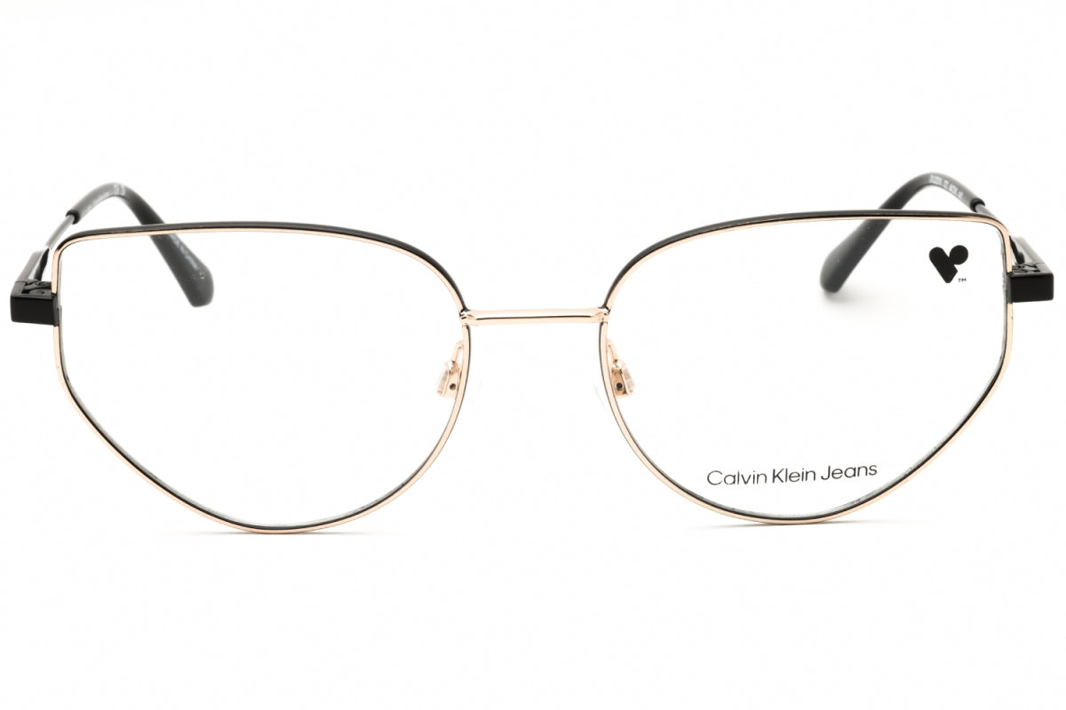 Gafas 54 mm color negro y dorado