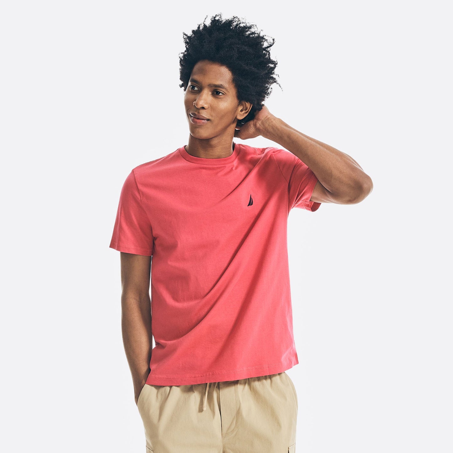 Camiseta de hombre con cuello redondo
