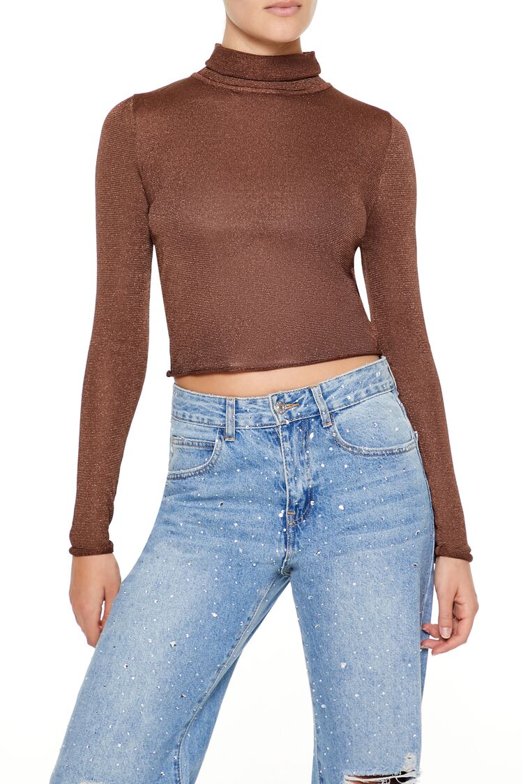 Top con cuello alto