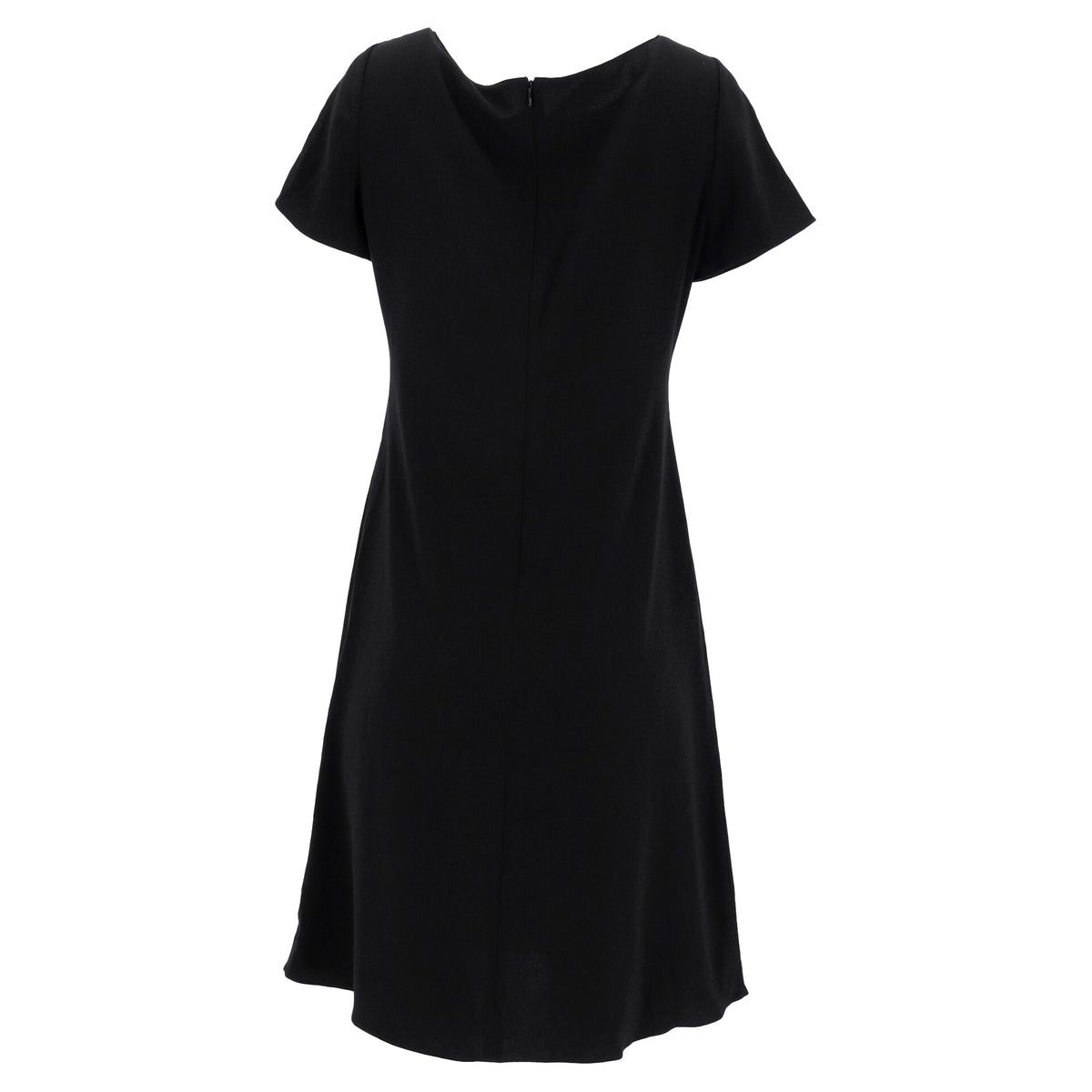 Vestido corto de manga corta color negro