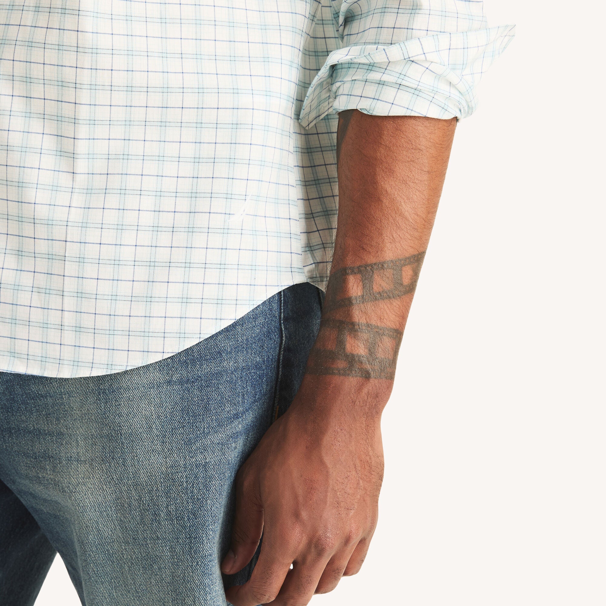 Camisa de hombre a cuadros