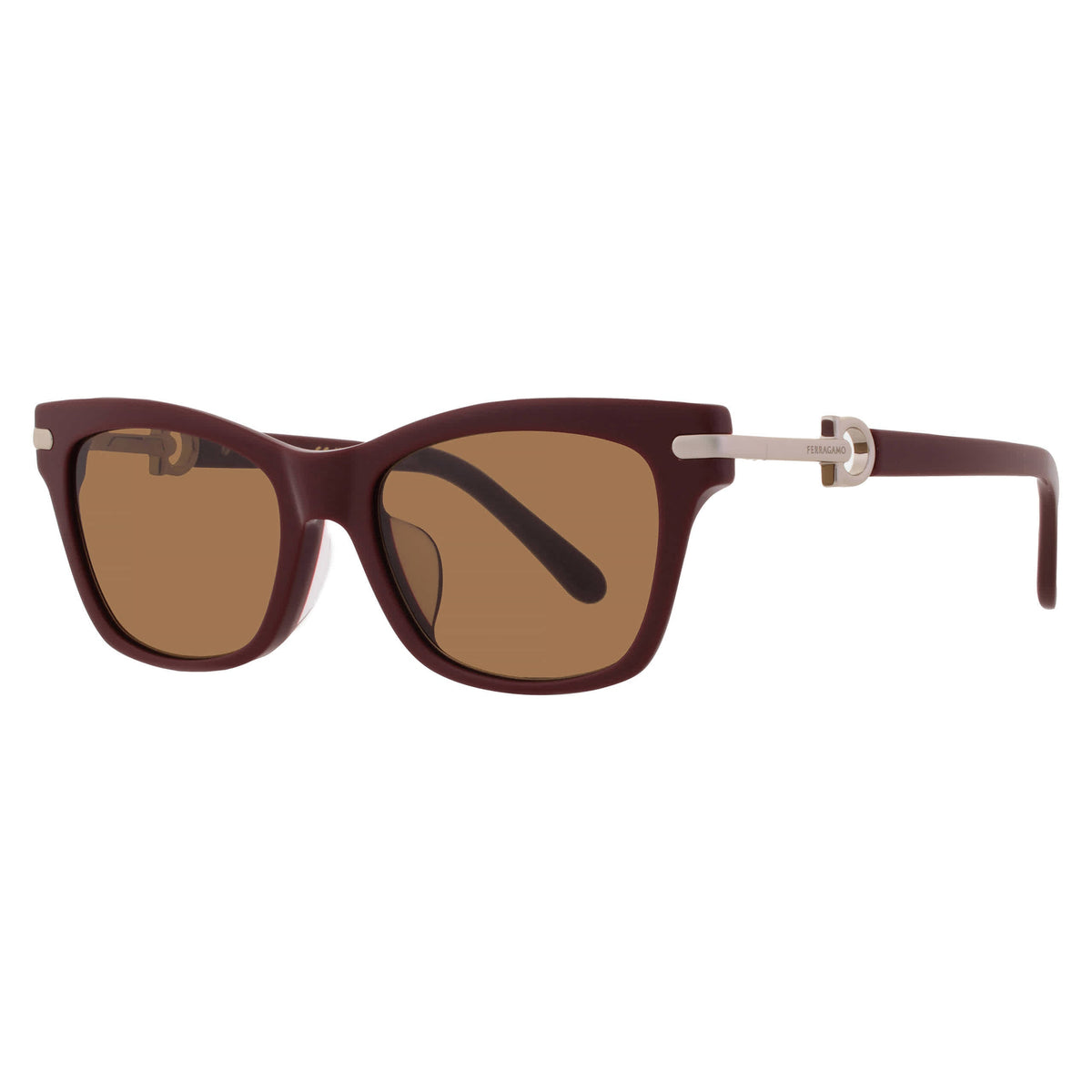Gafas de sol de mujer de montura tipo gato color café
