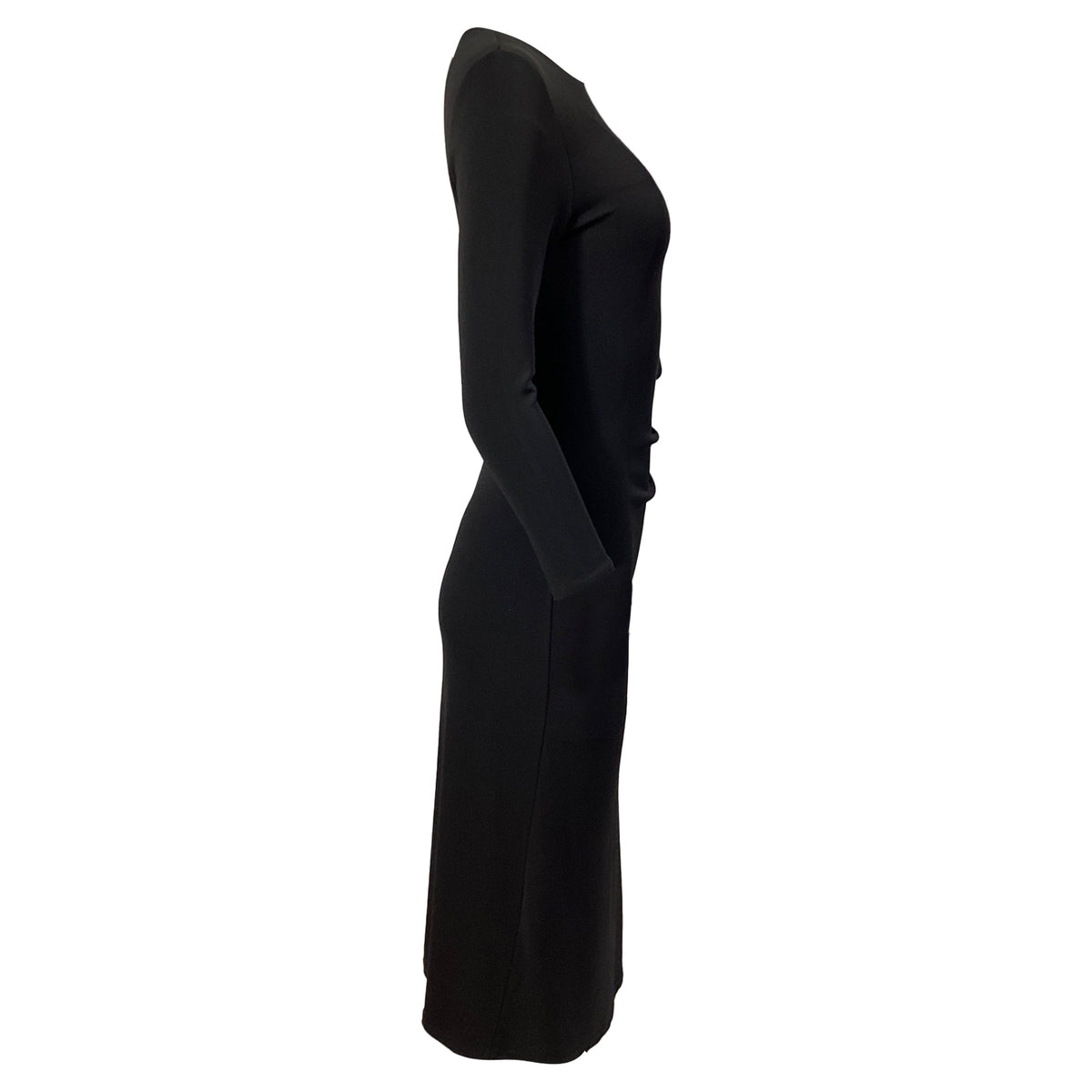 Vestido midi color negro