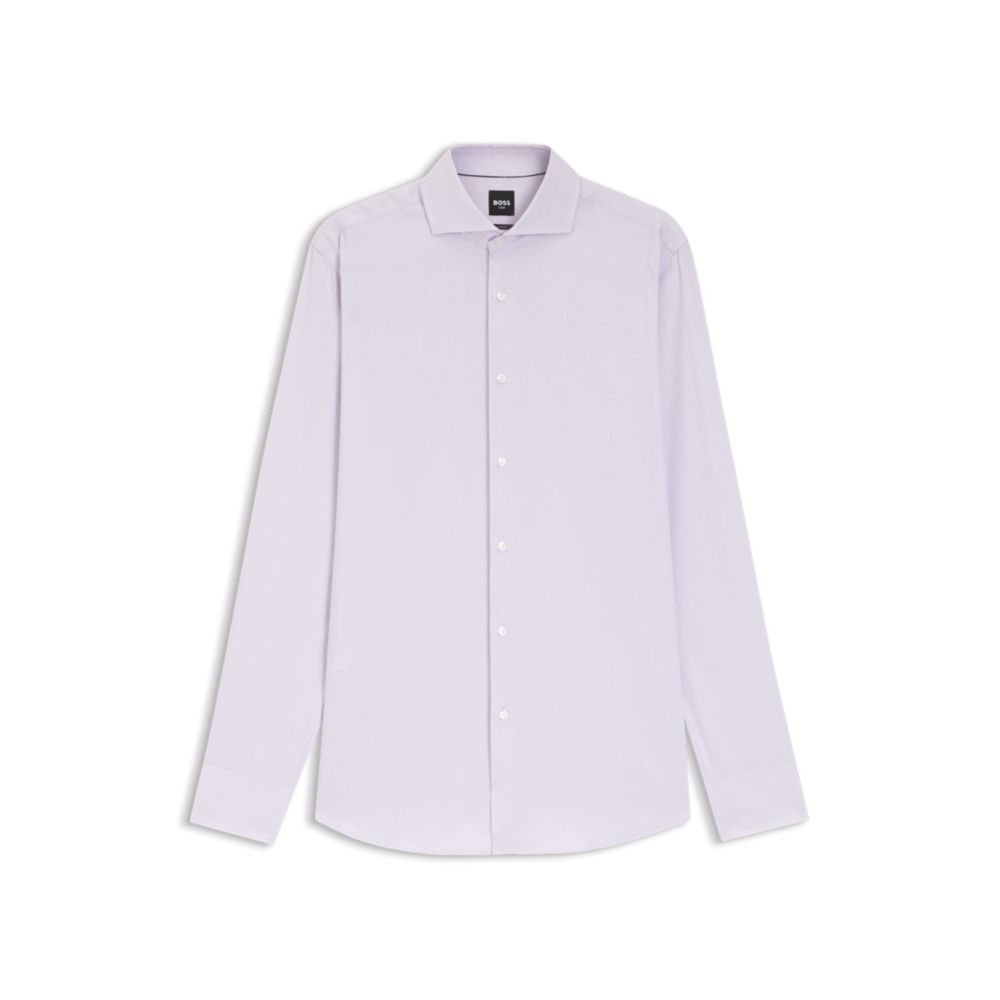 Camisa de mezcla de algodón de corte ajustado