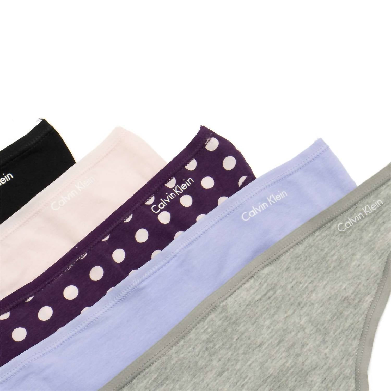 Tanga de mujer (5 unidades) de algodón color azul