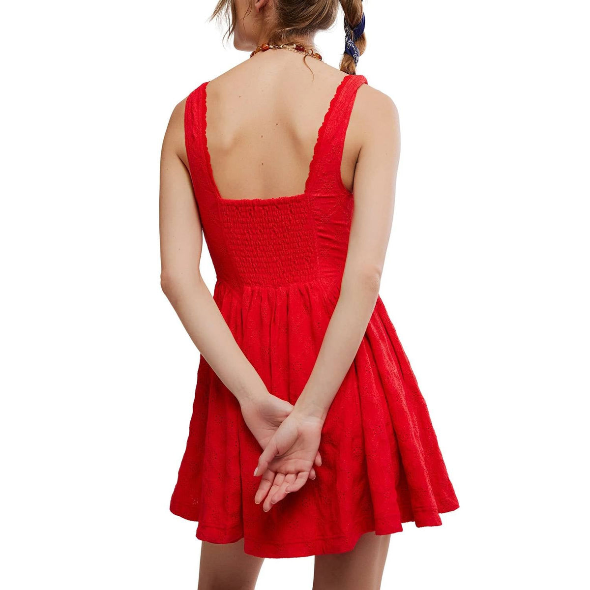 Vestido corto color rojo