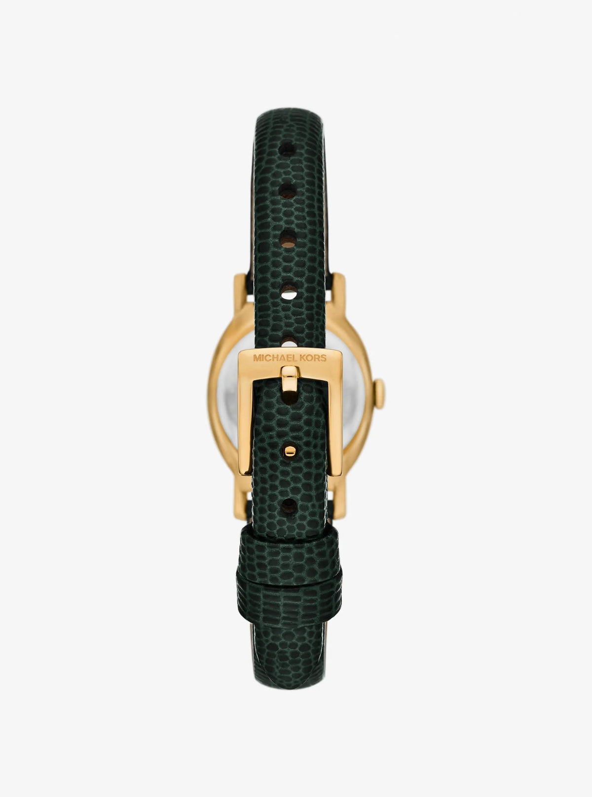 Reloj de cuero color dorado
