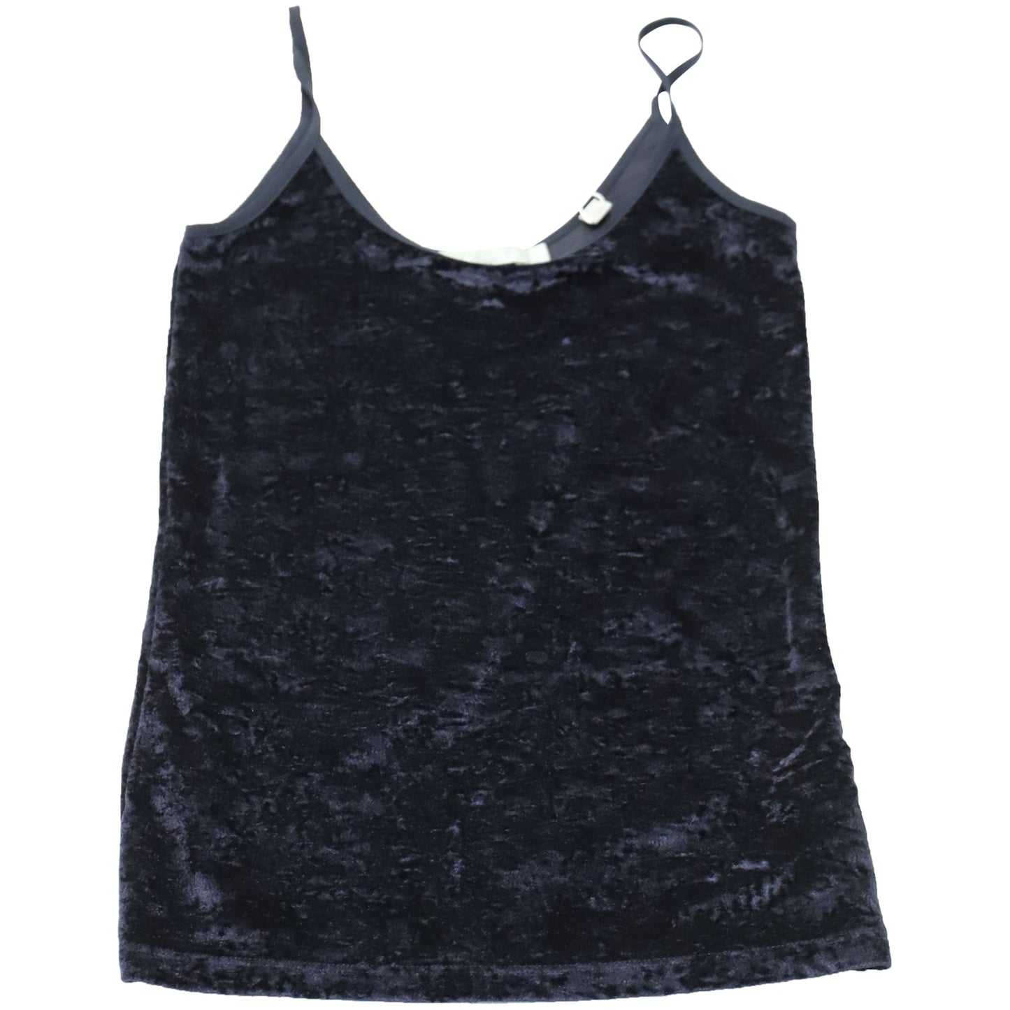 Camiseta sin mangas de terciopelo color azul marino