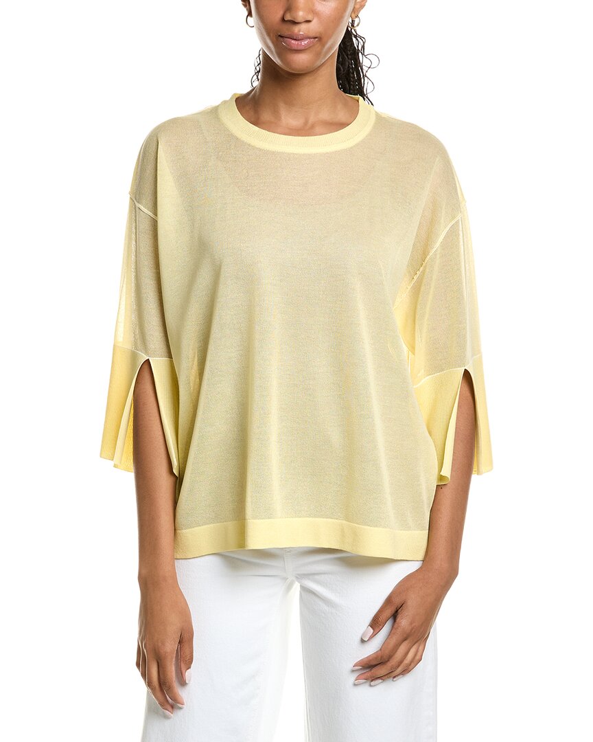 Top con cuello redondo