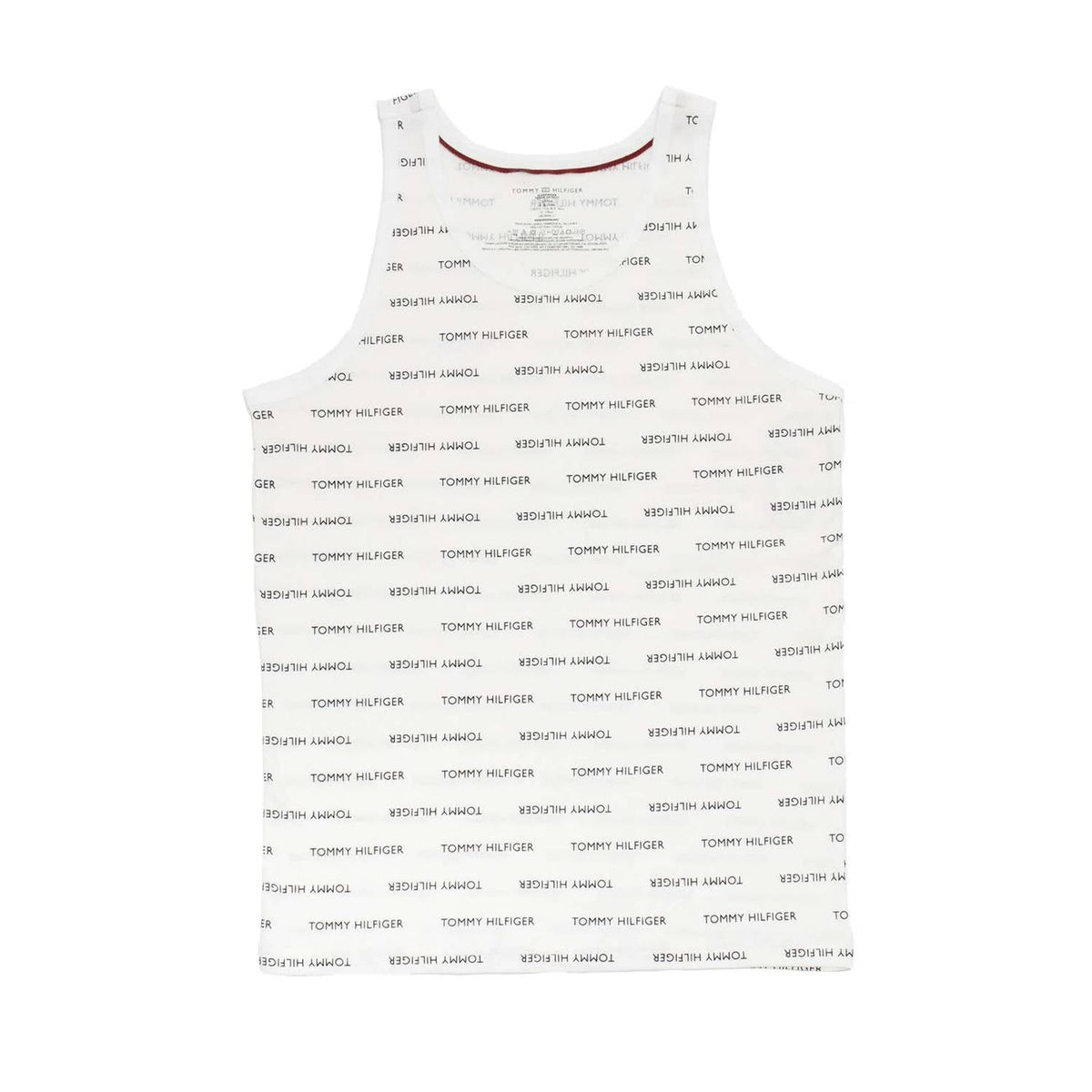 Camiseta sin mangas de hombre de algodón color blanco
