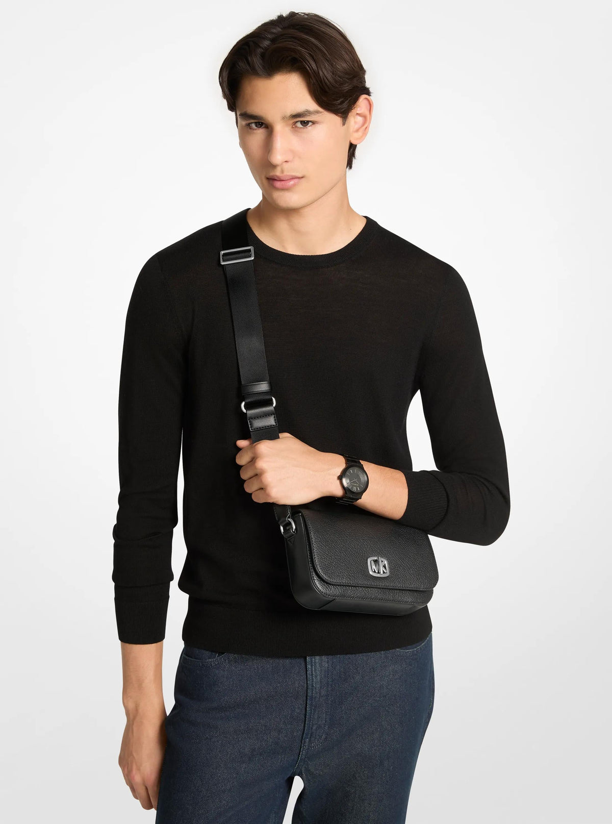 Bolso cruzado de cuero