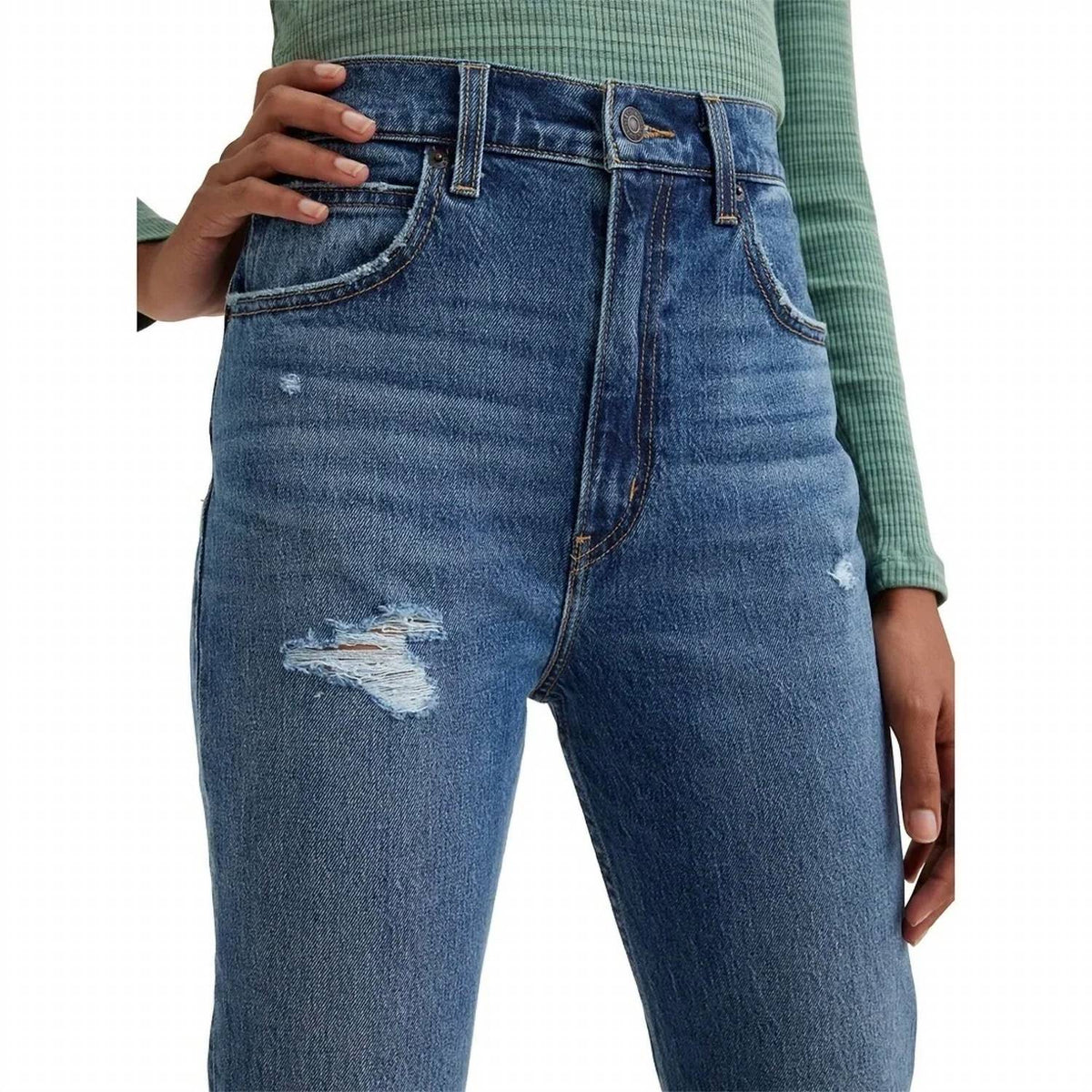 Jean color azul