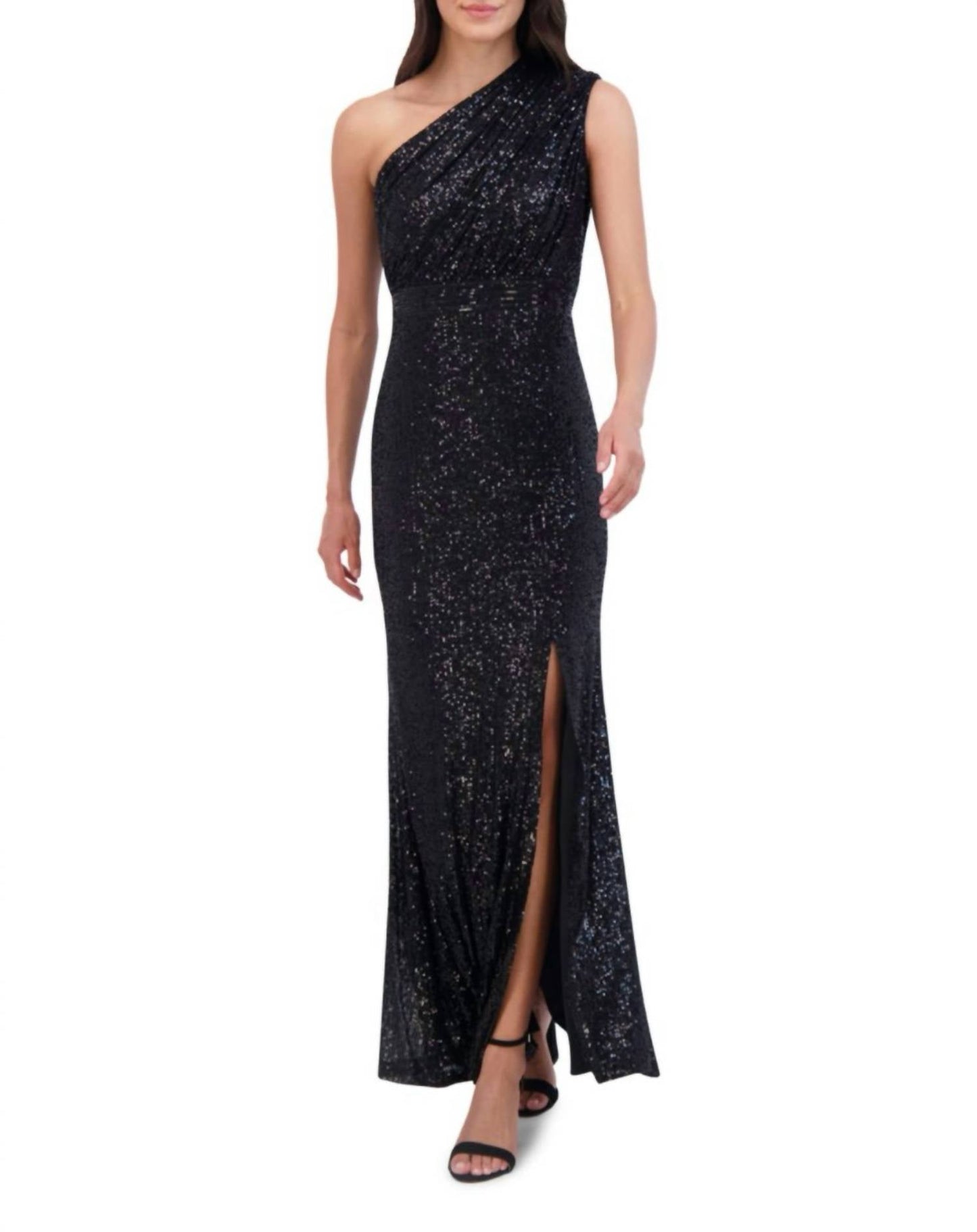 Vestido con lentejuelas color negro