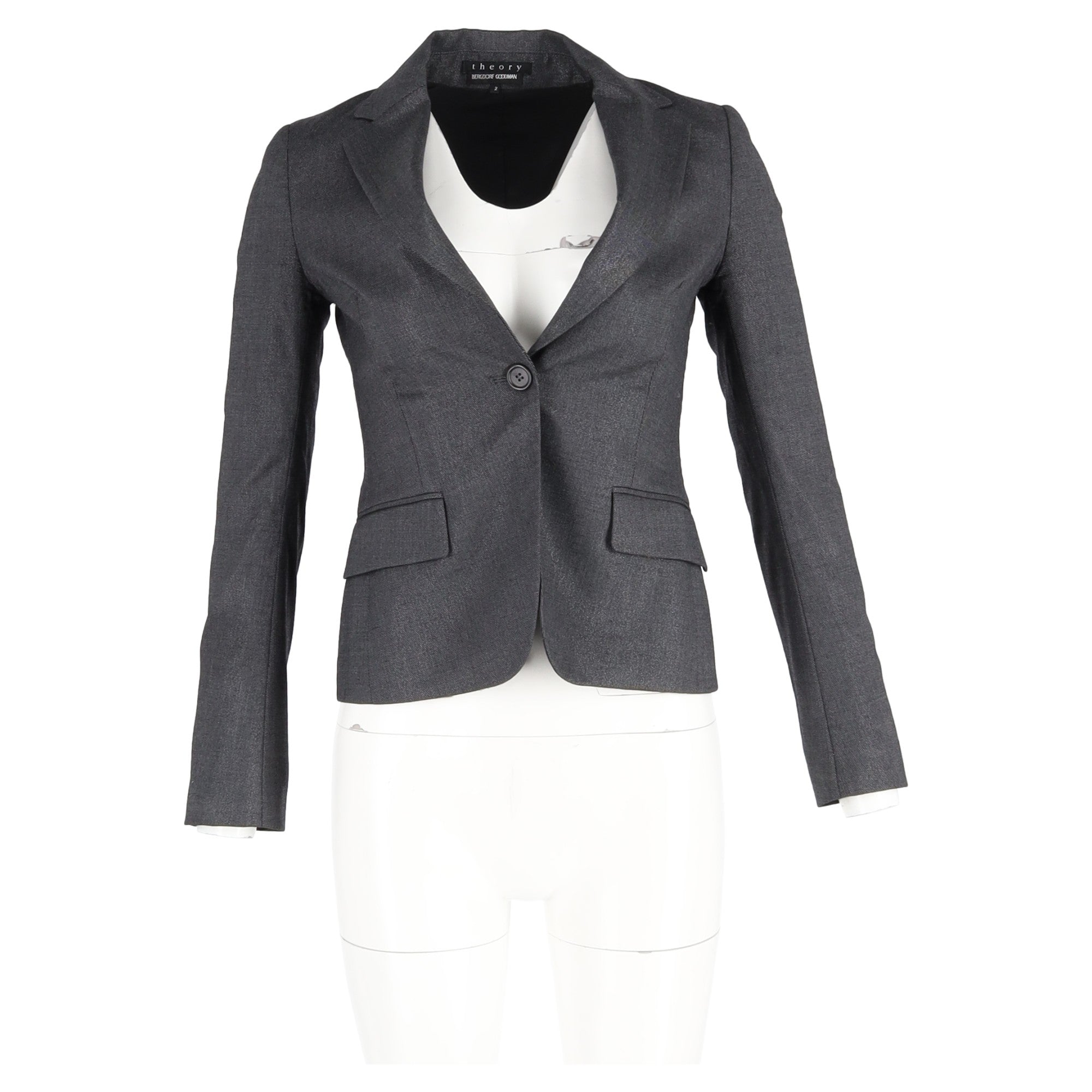 Blazer de lana color gris