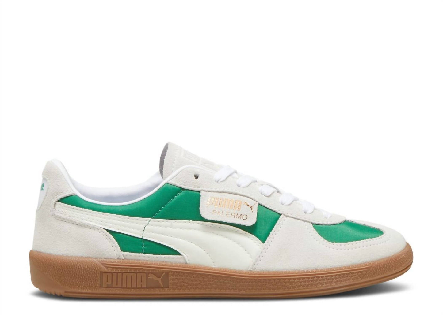 Tenis de hombre color blanco y café y verde