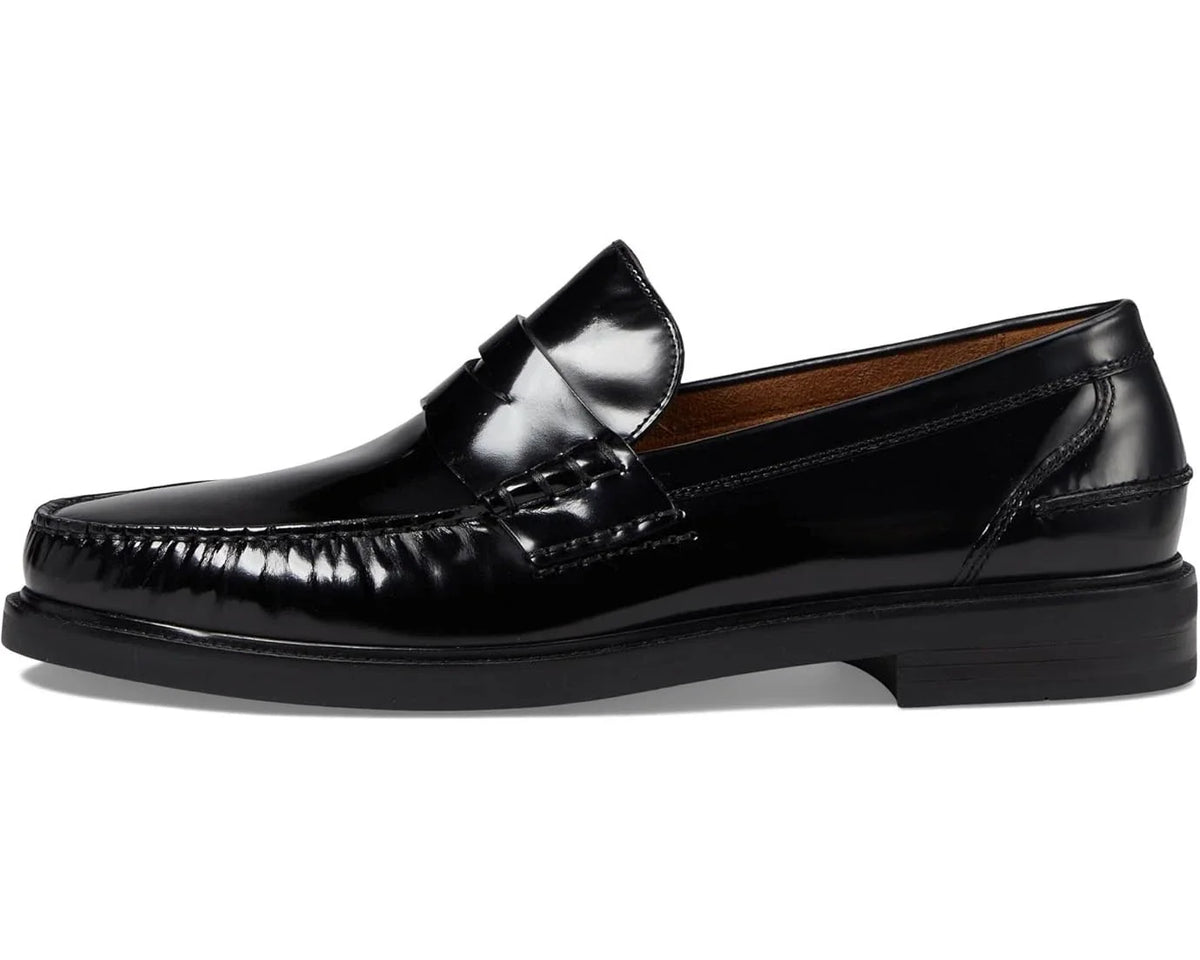 Mocasines de hombre de cuero color negro
