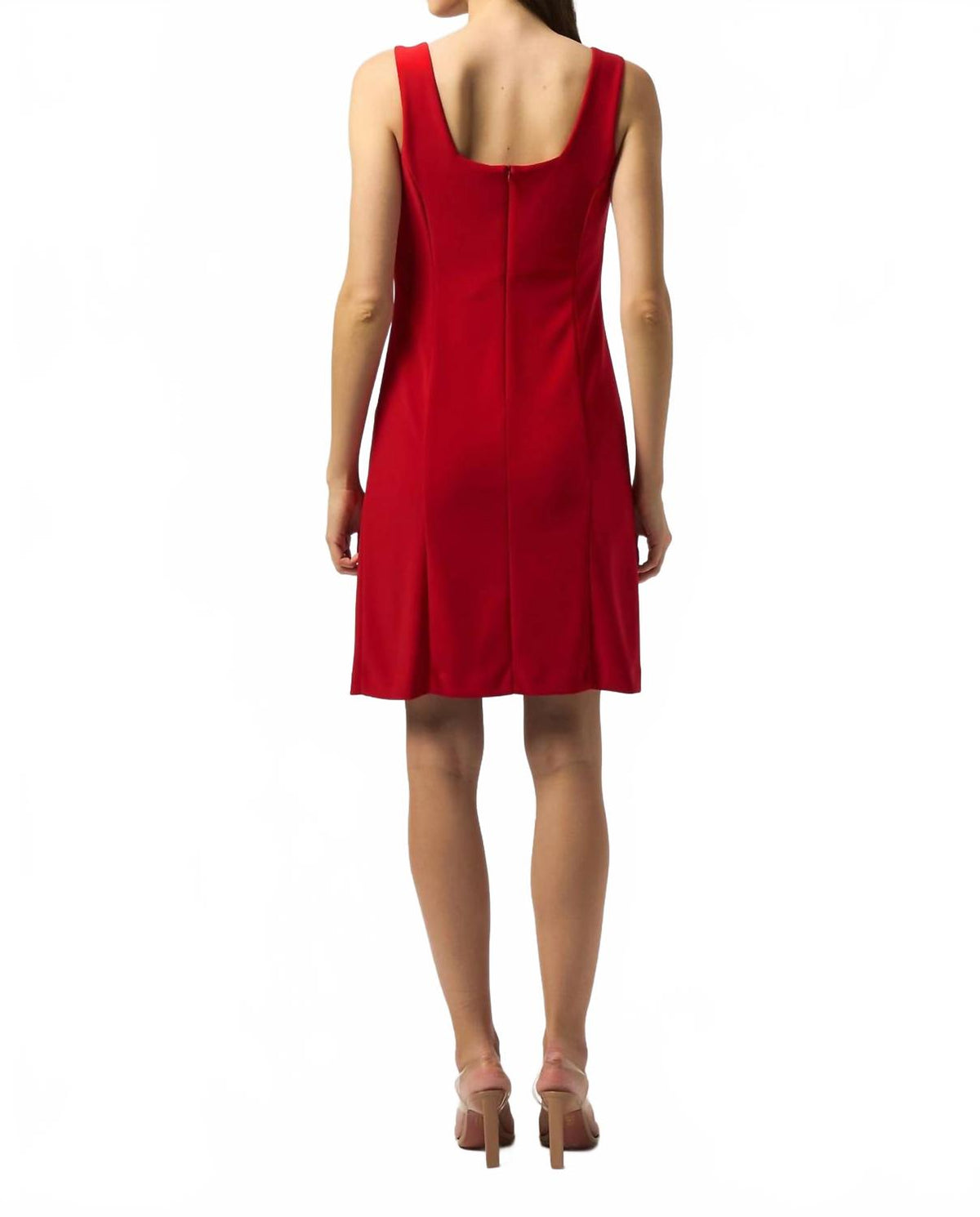 Vestido sin mangas color rojo