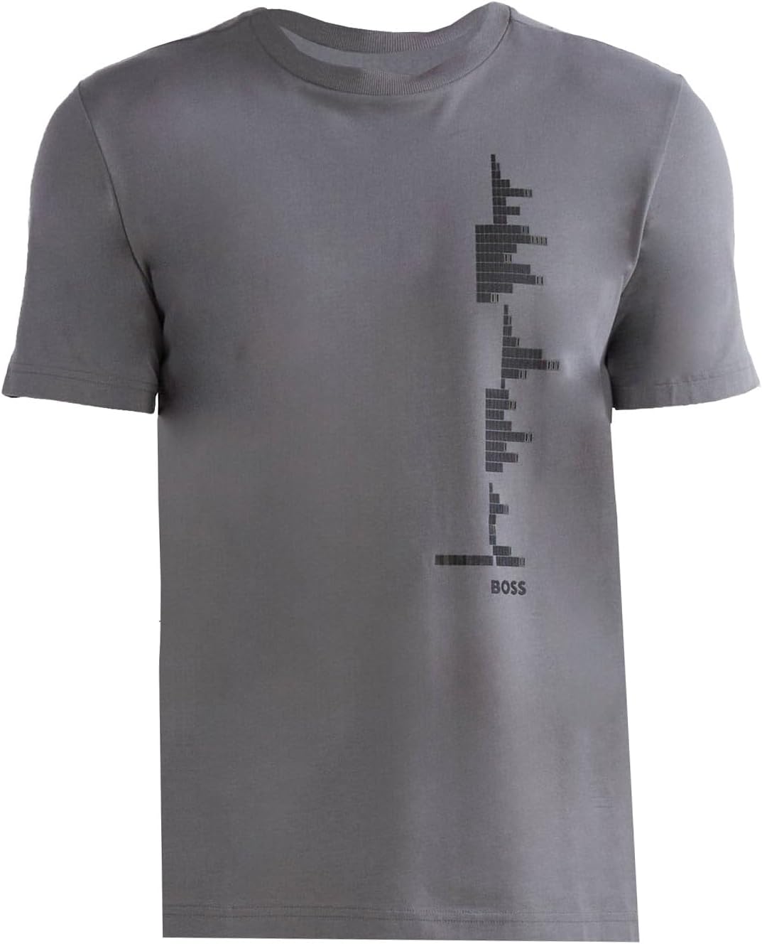 Camiseta de hombre de manga corta color gris