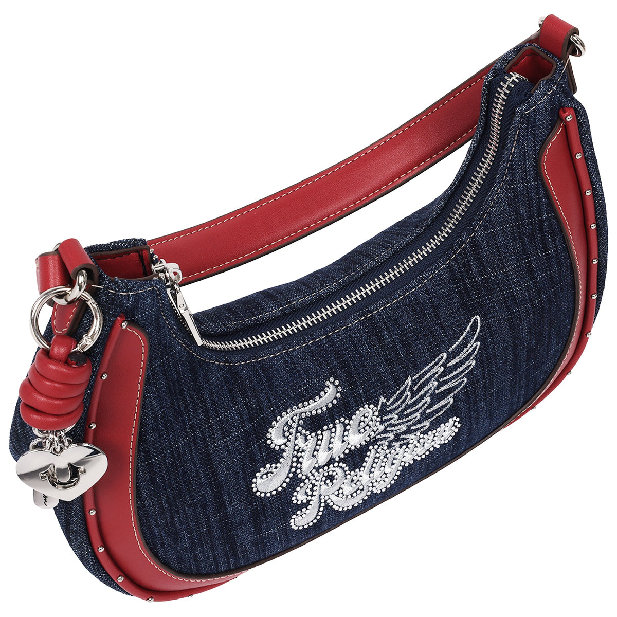 Bolso de mezclilla color rojo
