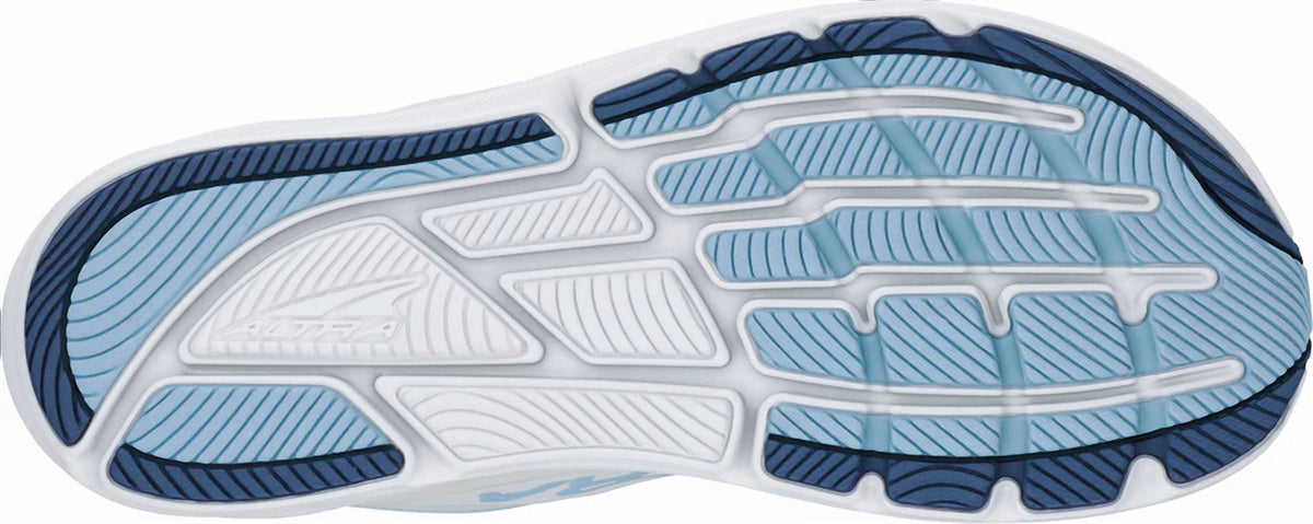 Tenis para correr de mujer color azul claro y blanco