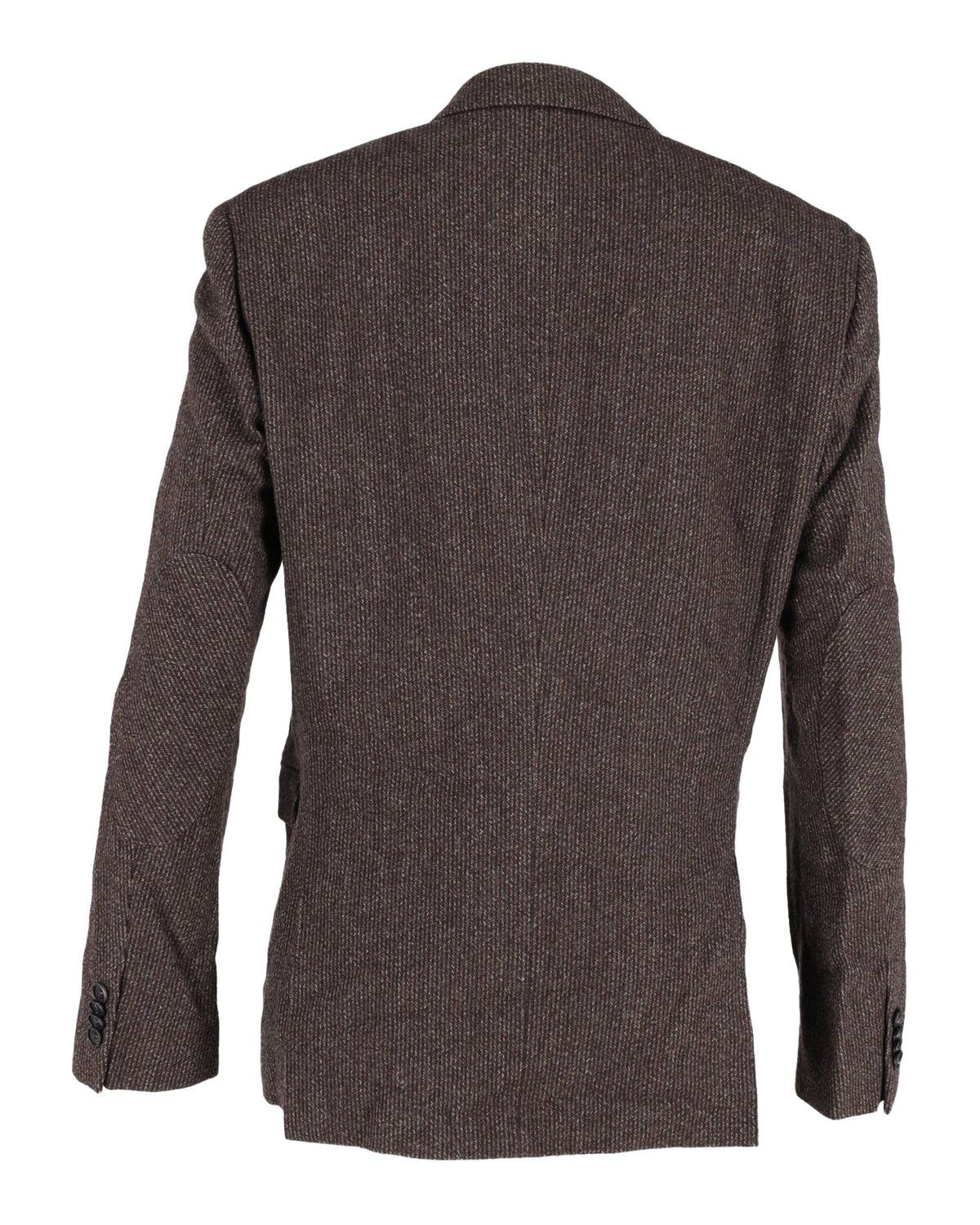 Blazer de algodón a rayas color café