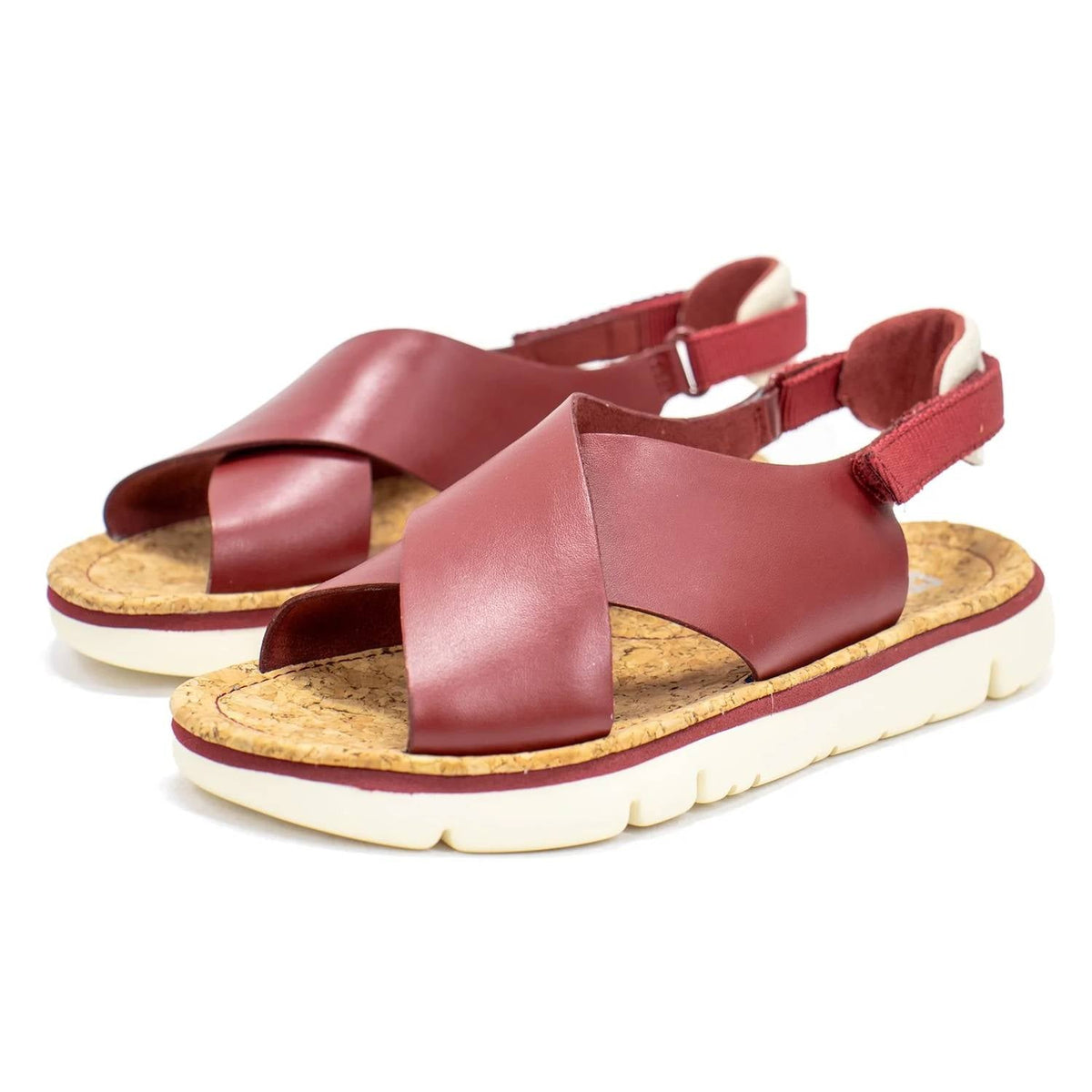 Sandalias de mujer color rojo
