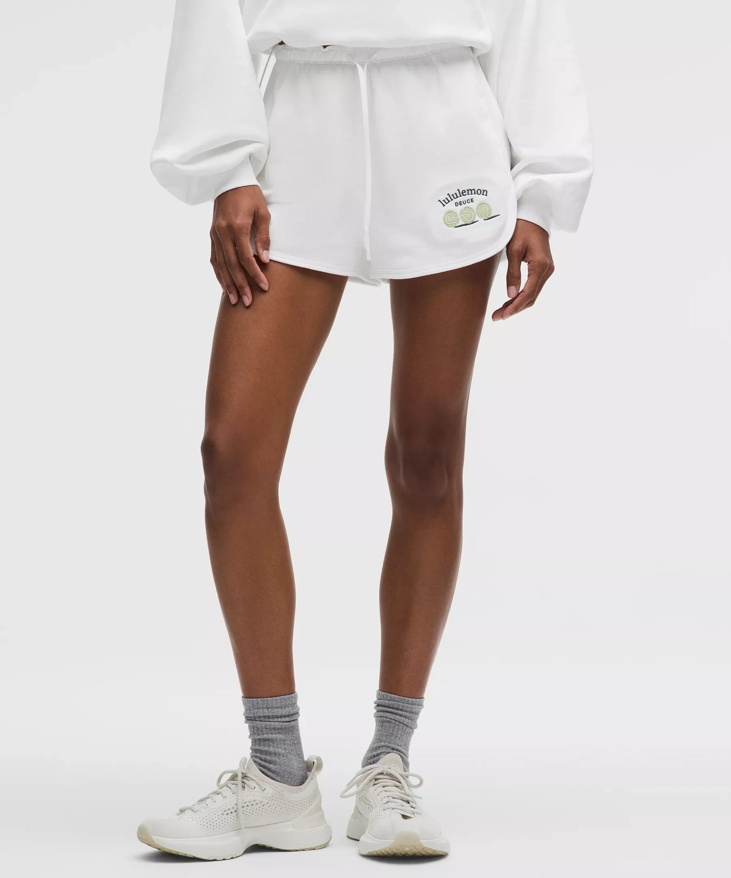 Short de algodón de tiro alto