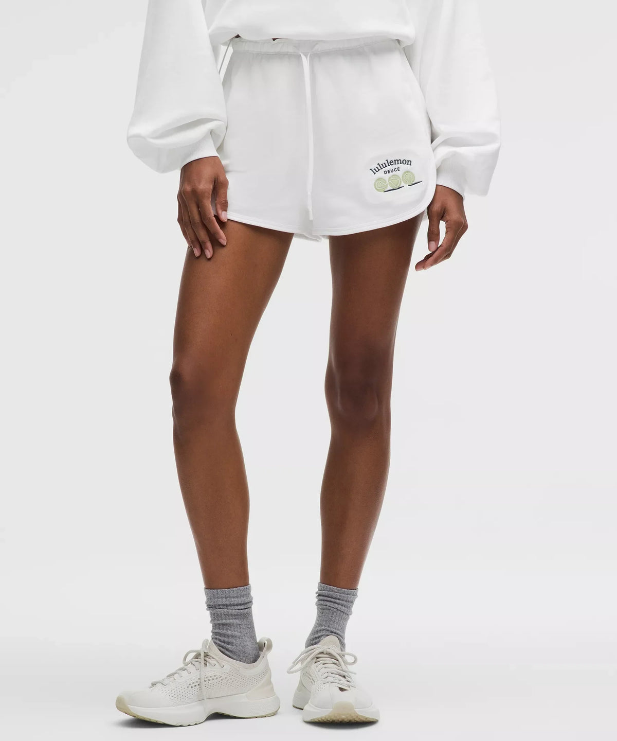 Short de algodón de tiro alto