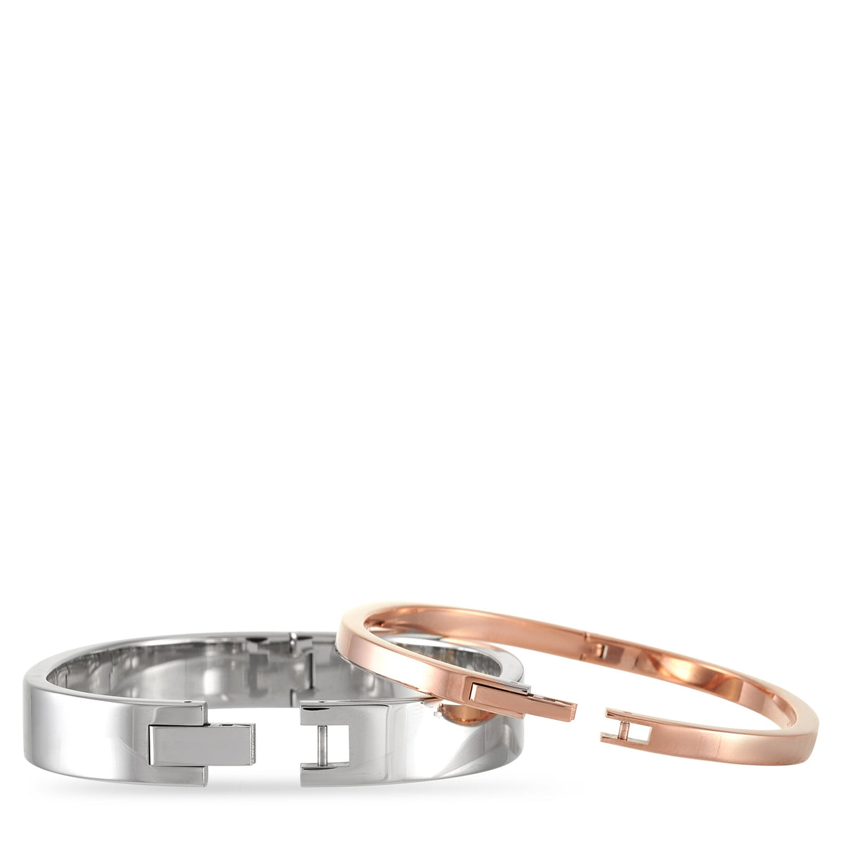 Pulsera de acero inoxidable color oro rosa