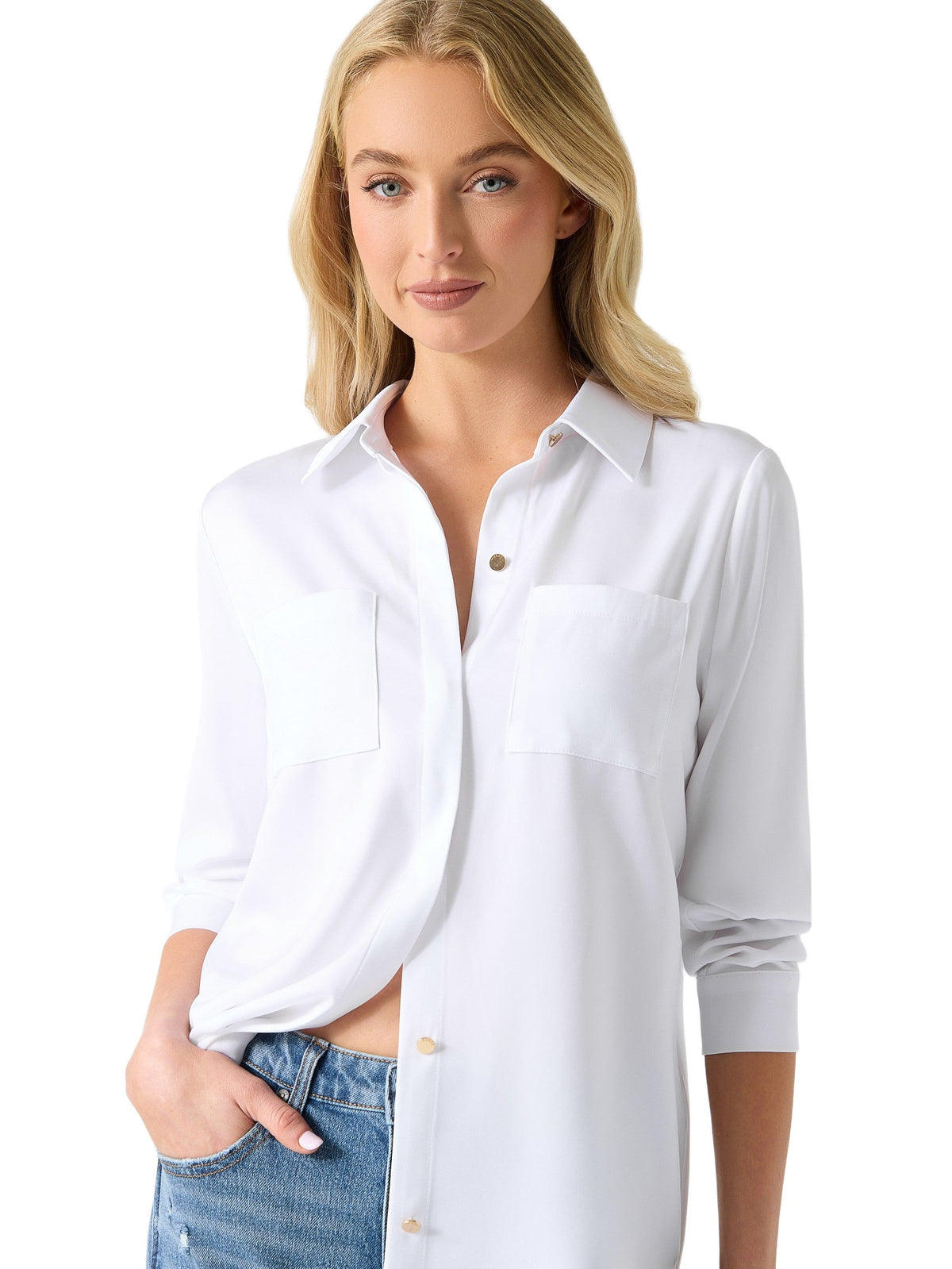 Blusa de satén