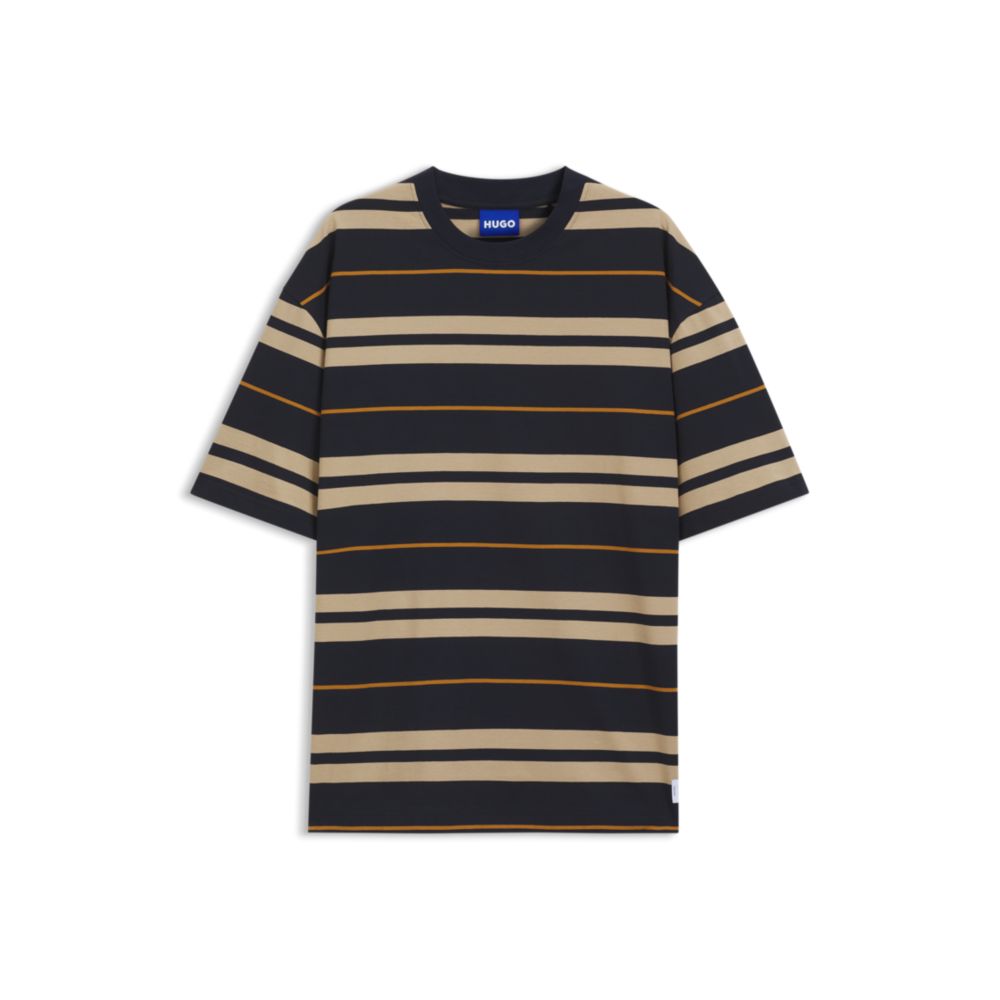 Camiseta de corte amplio a rayas