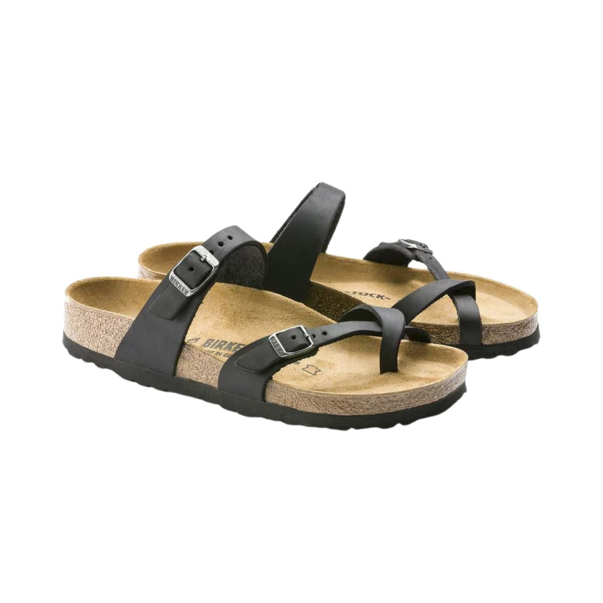 Sandalias de mujer de cuero color negro