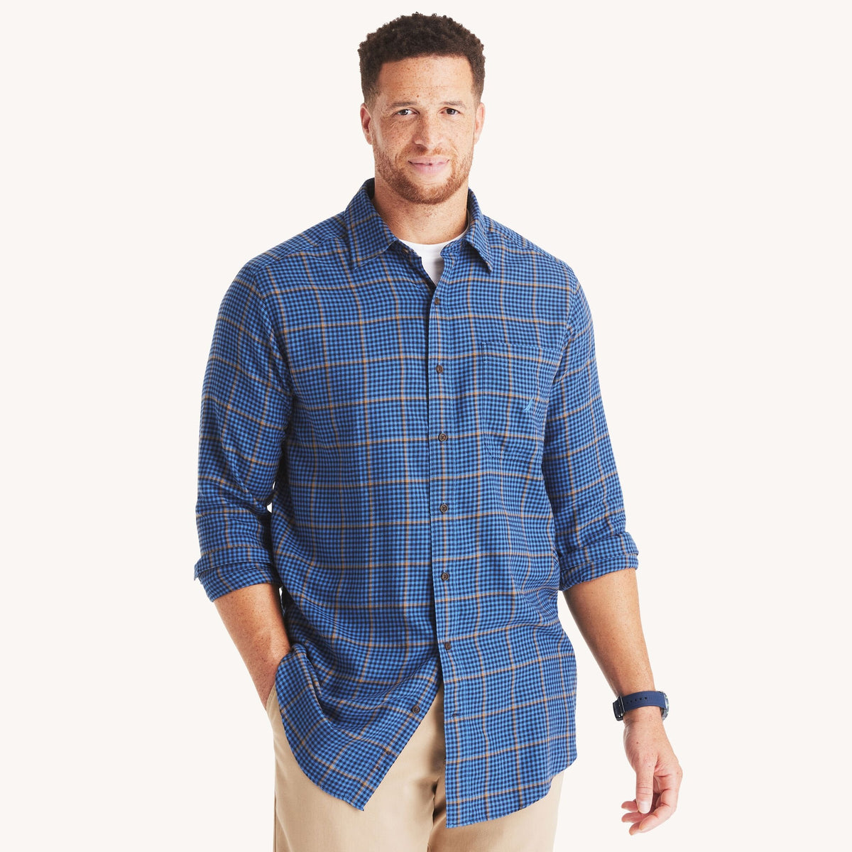 Camisa de hombre a cuadros