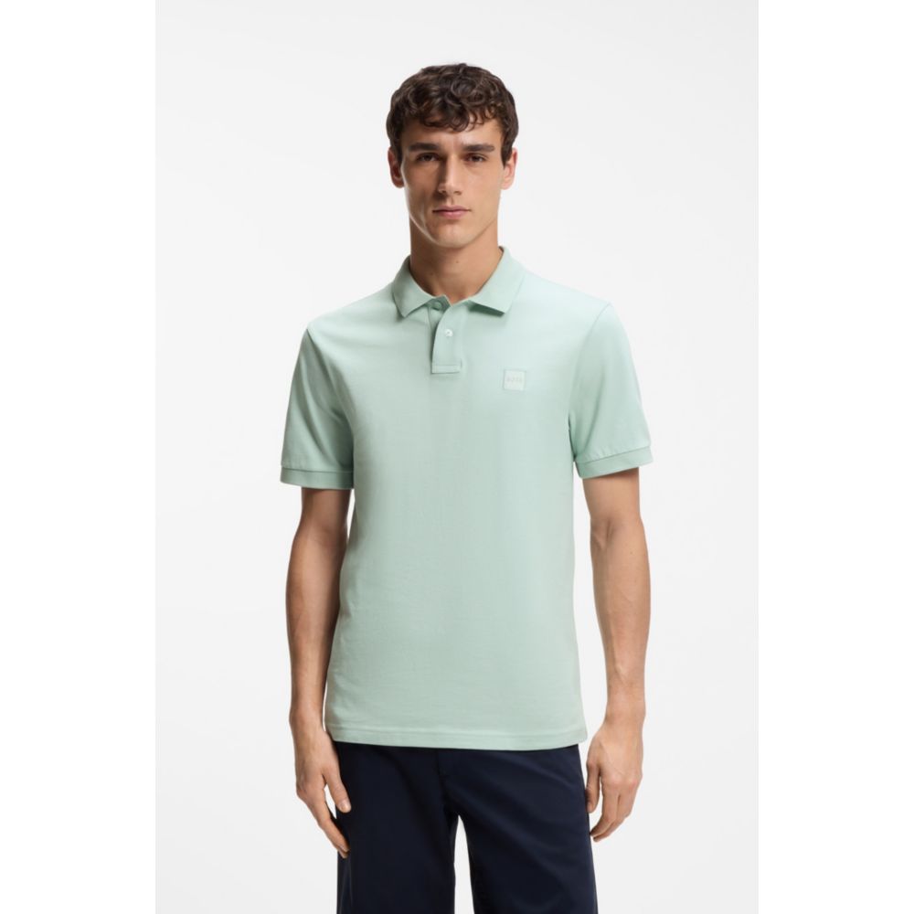 Polo de algodón de corte ajustado