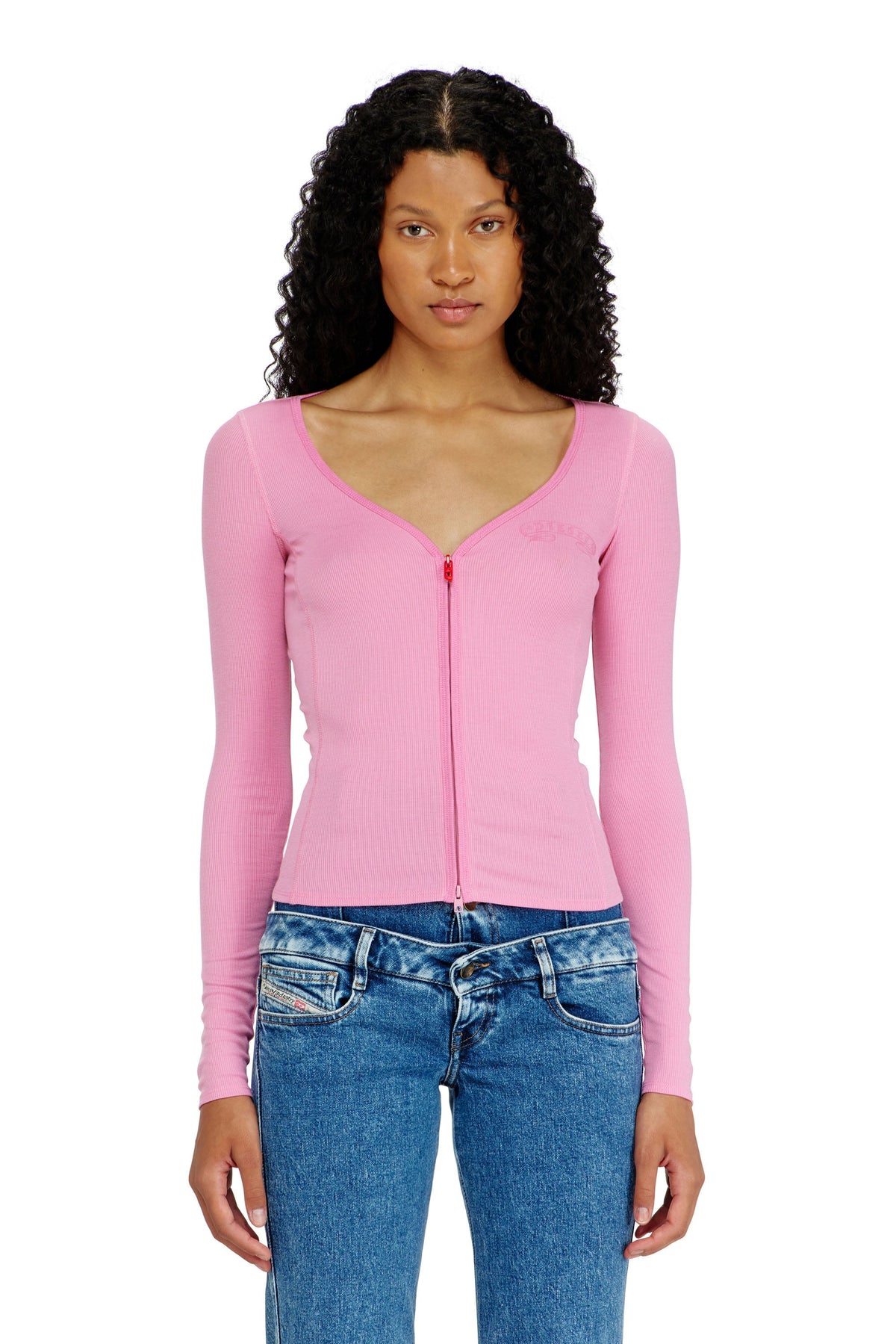 Top con cuello en V