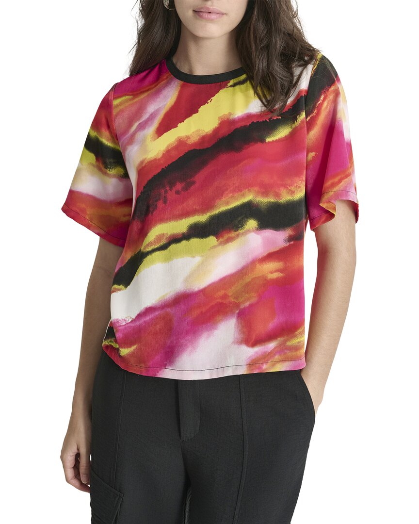 DKNY Top Estampado Cuello Redondo