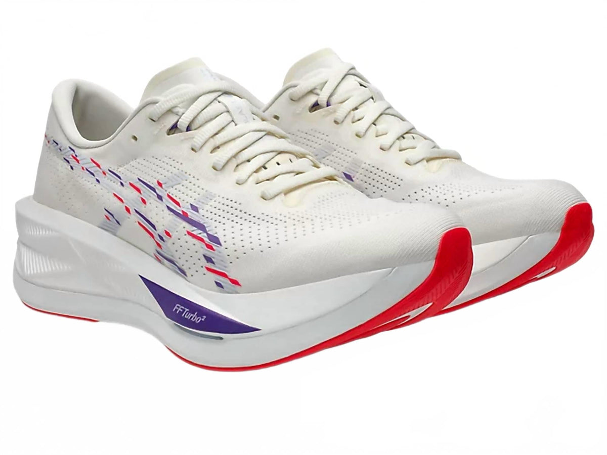 Tenis para correr de hombre color azul y crema