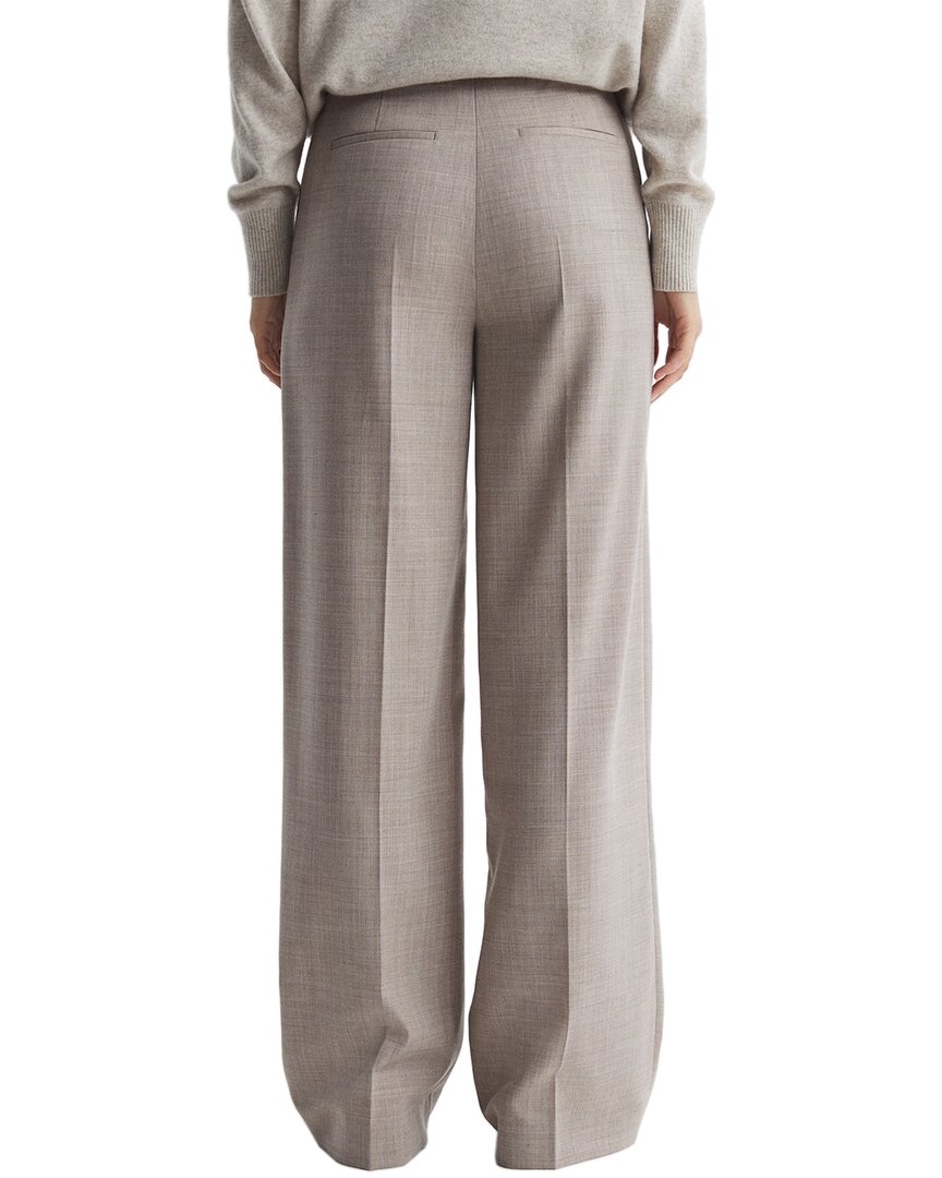 Pantalón de mezcla de lana de pierna ancha