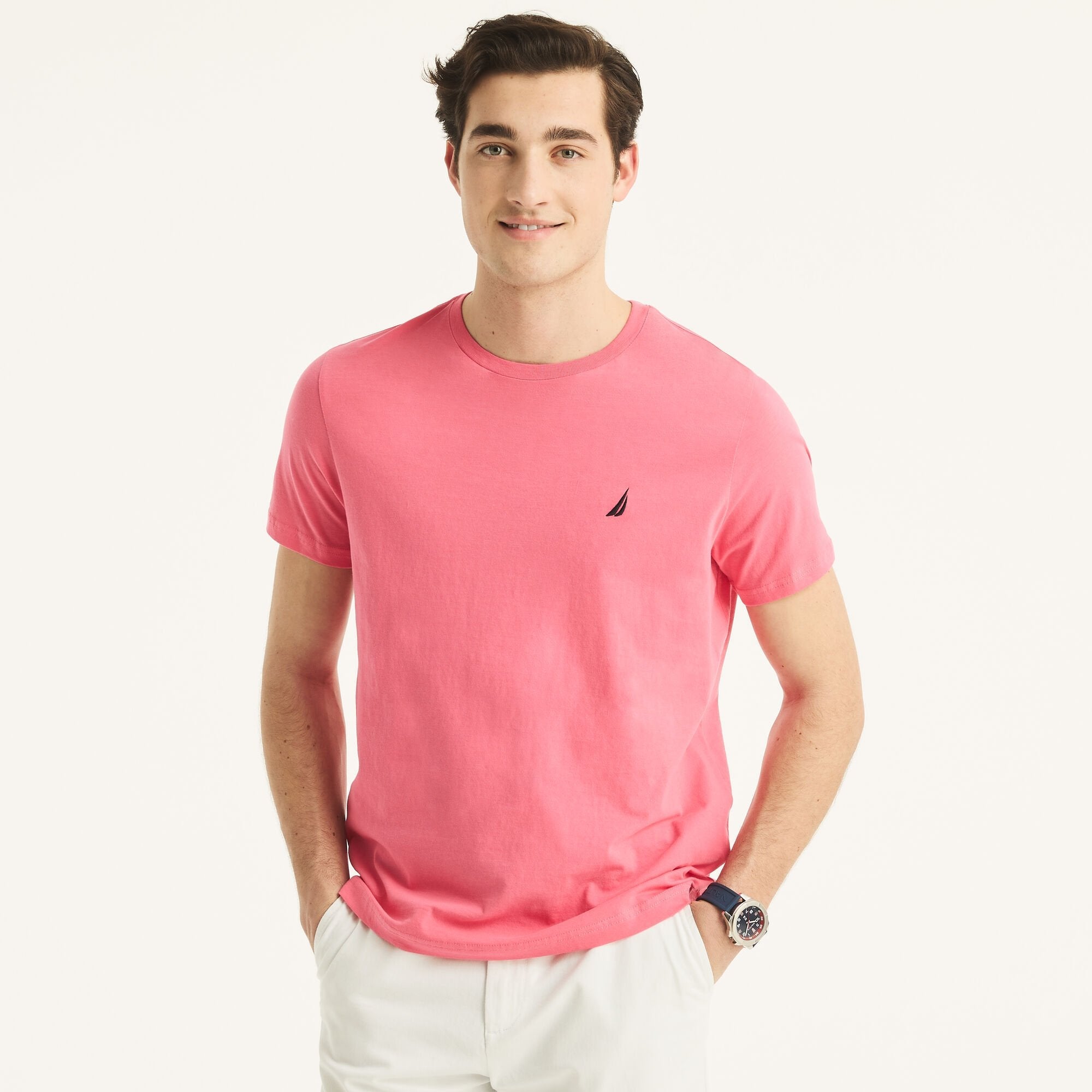 Camiseta de hombre con cuello redondo