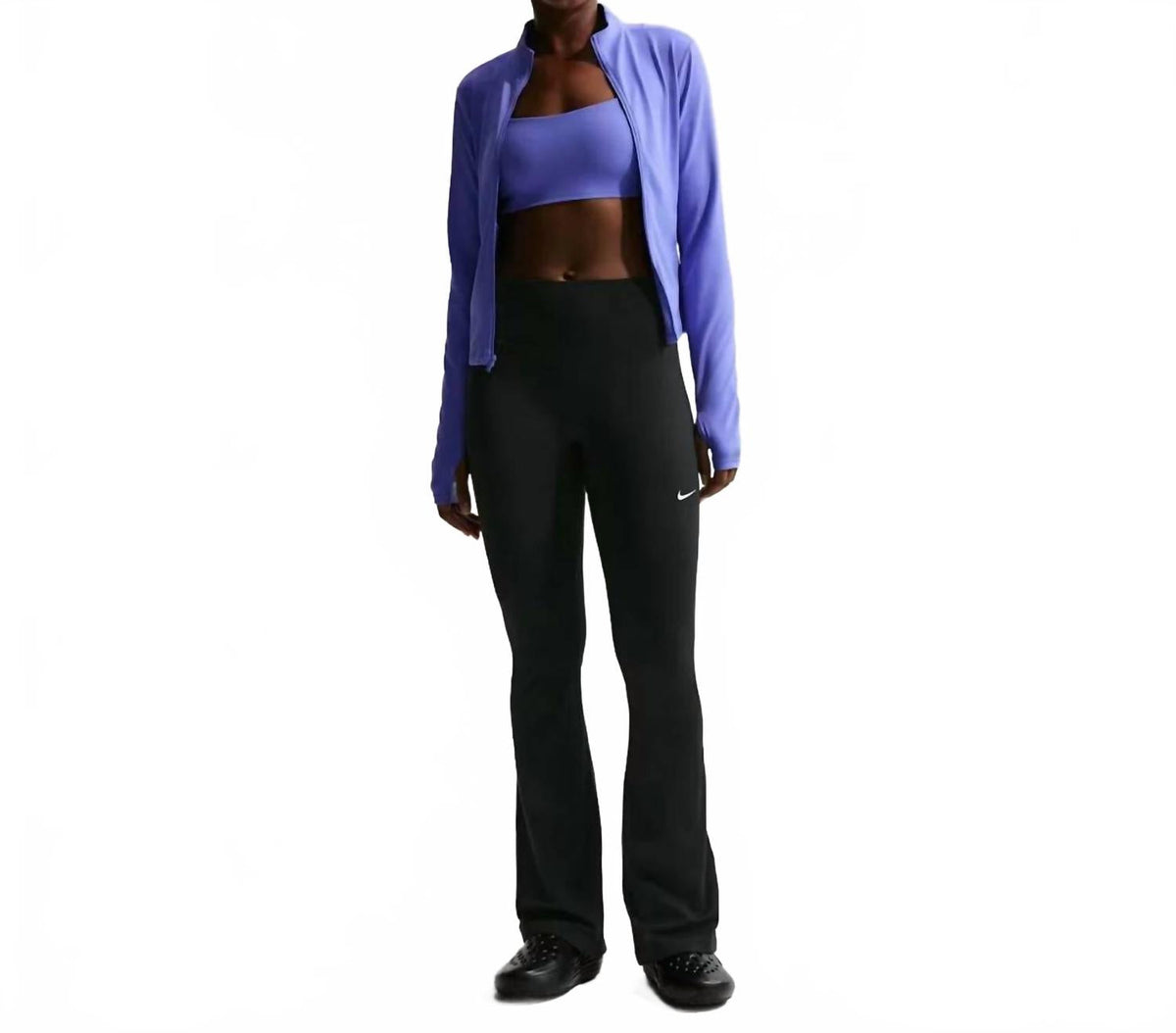 Leggings color negro y blanco