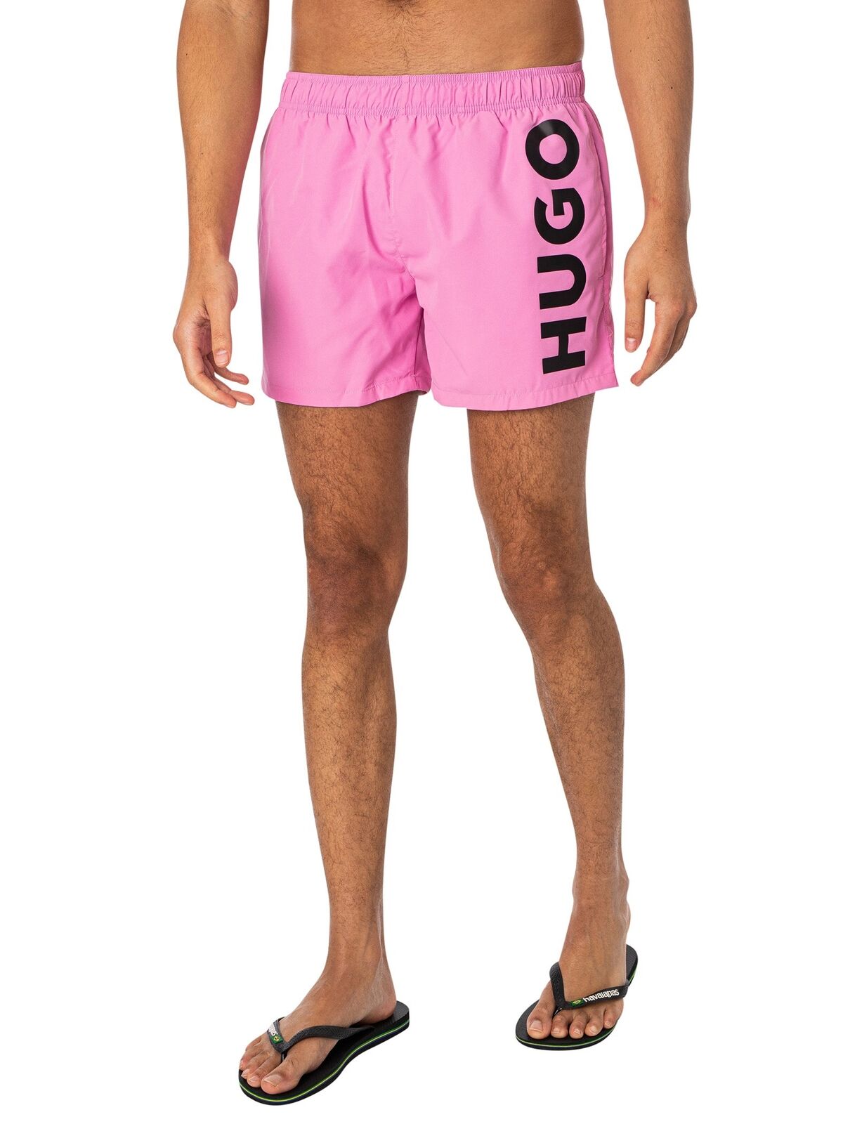 Pantaloneta de baño de hombre color rosado