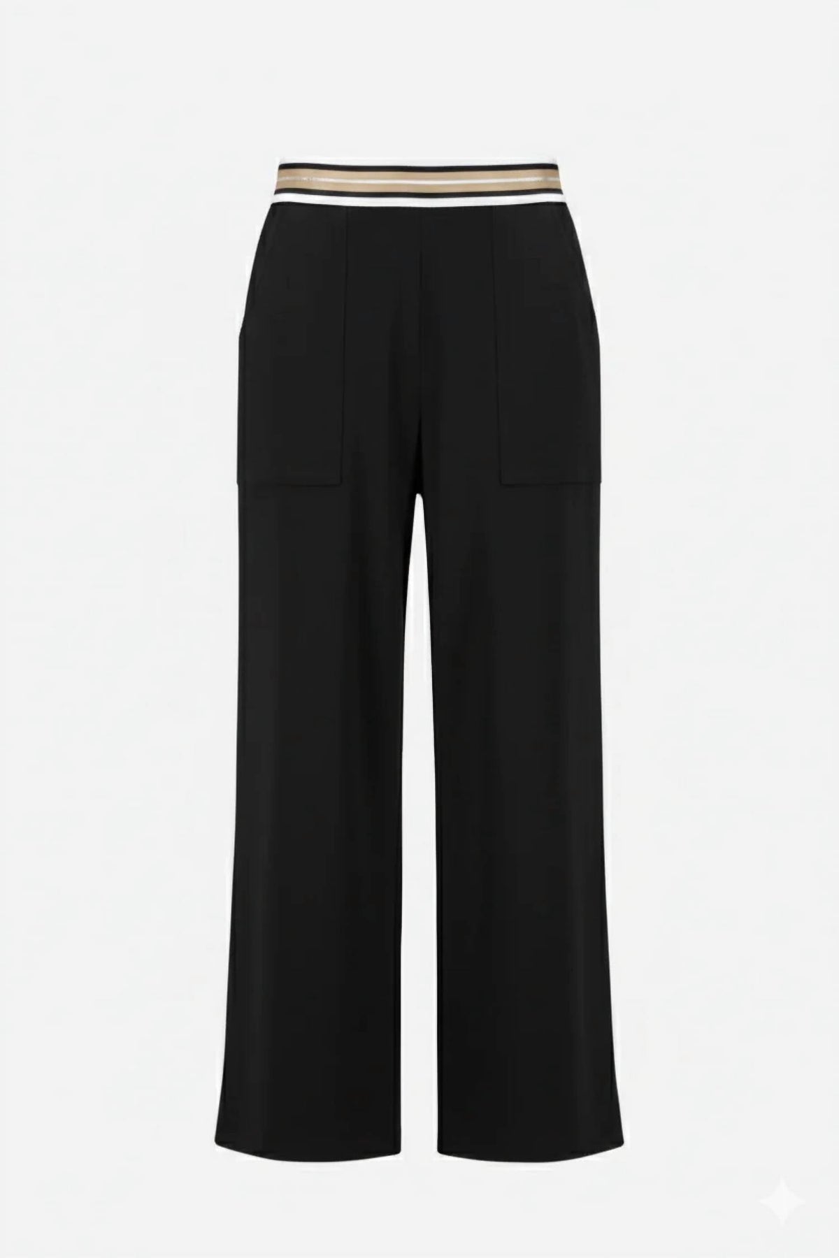 Pantalón de pierna ancha color negro