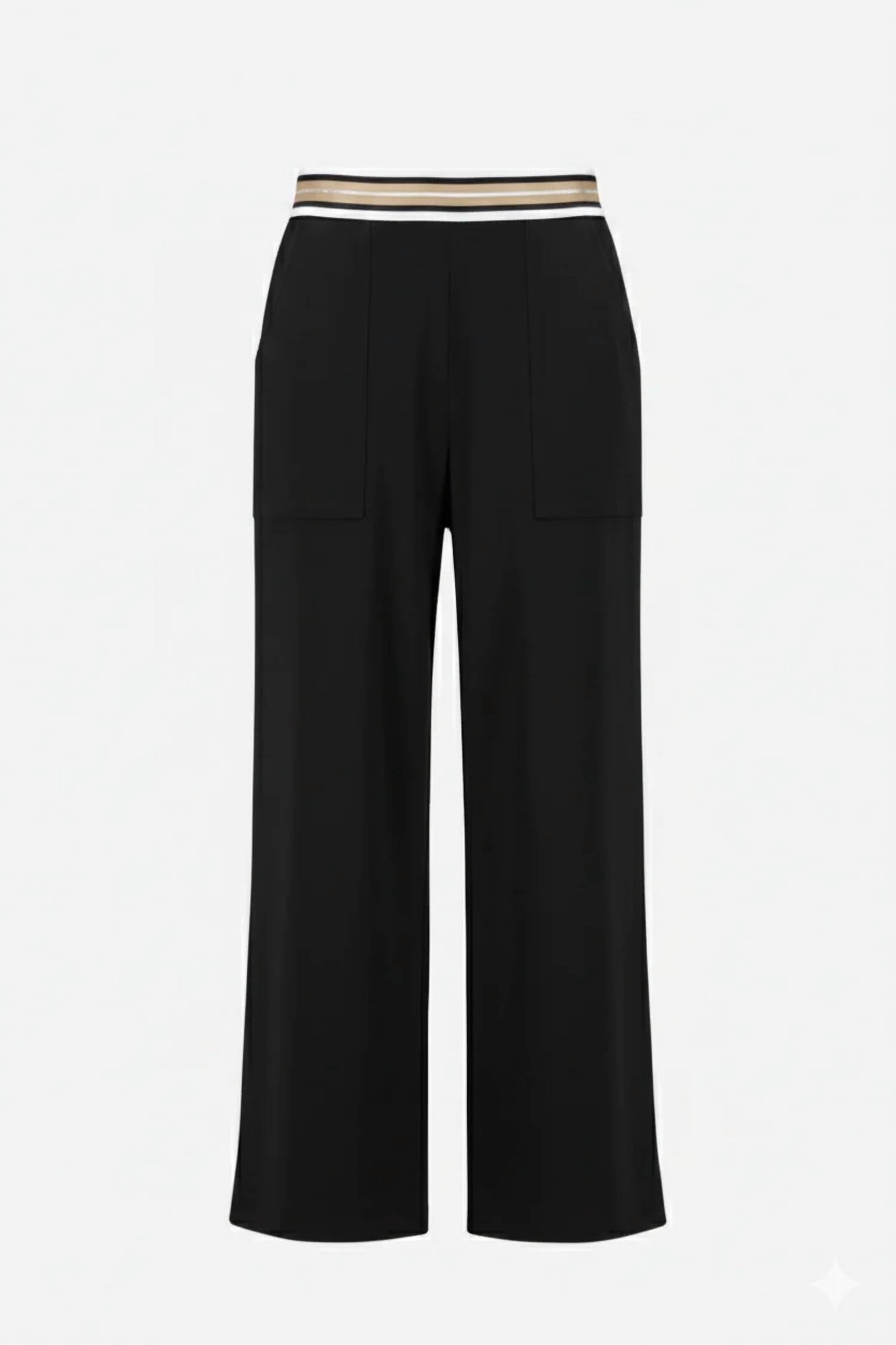 Pantalón de pierna ancha color negro
